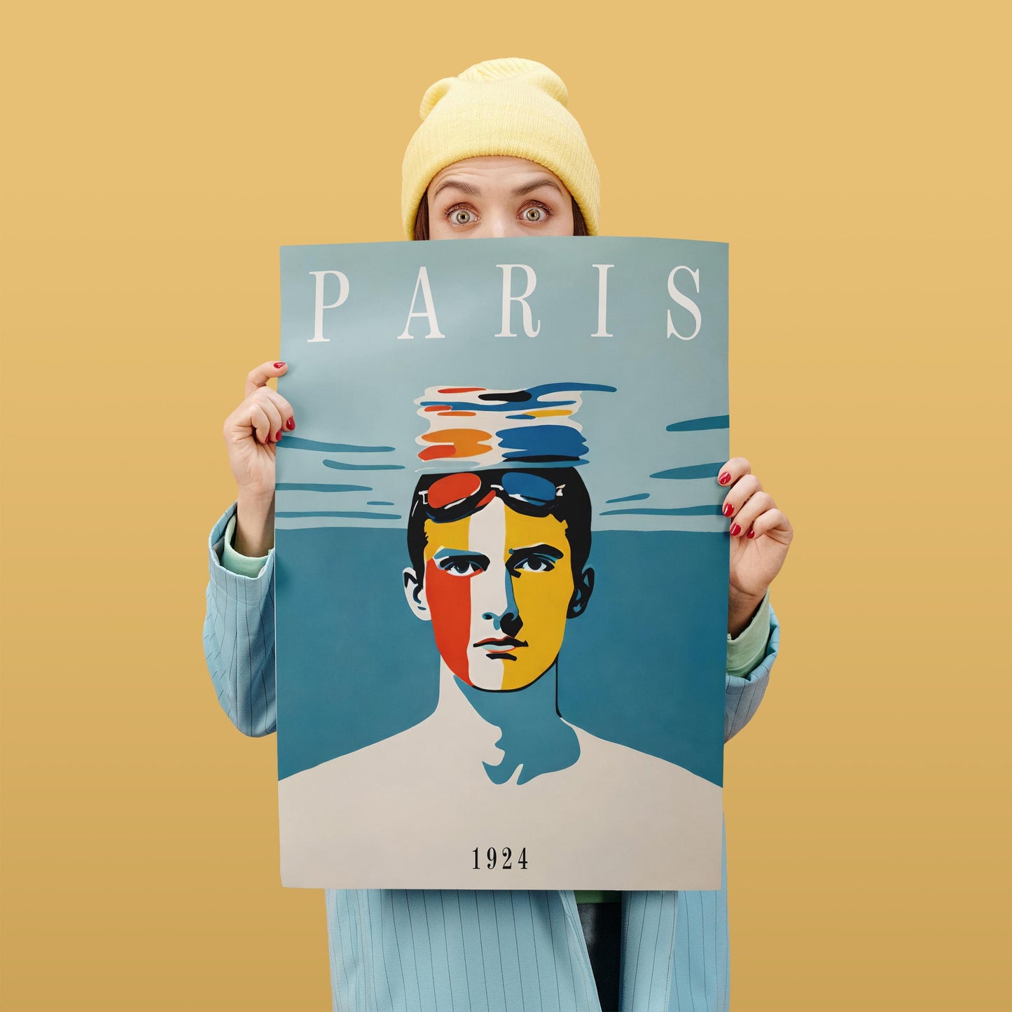 Paris Swimming Art Print