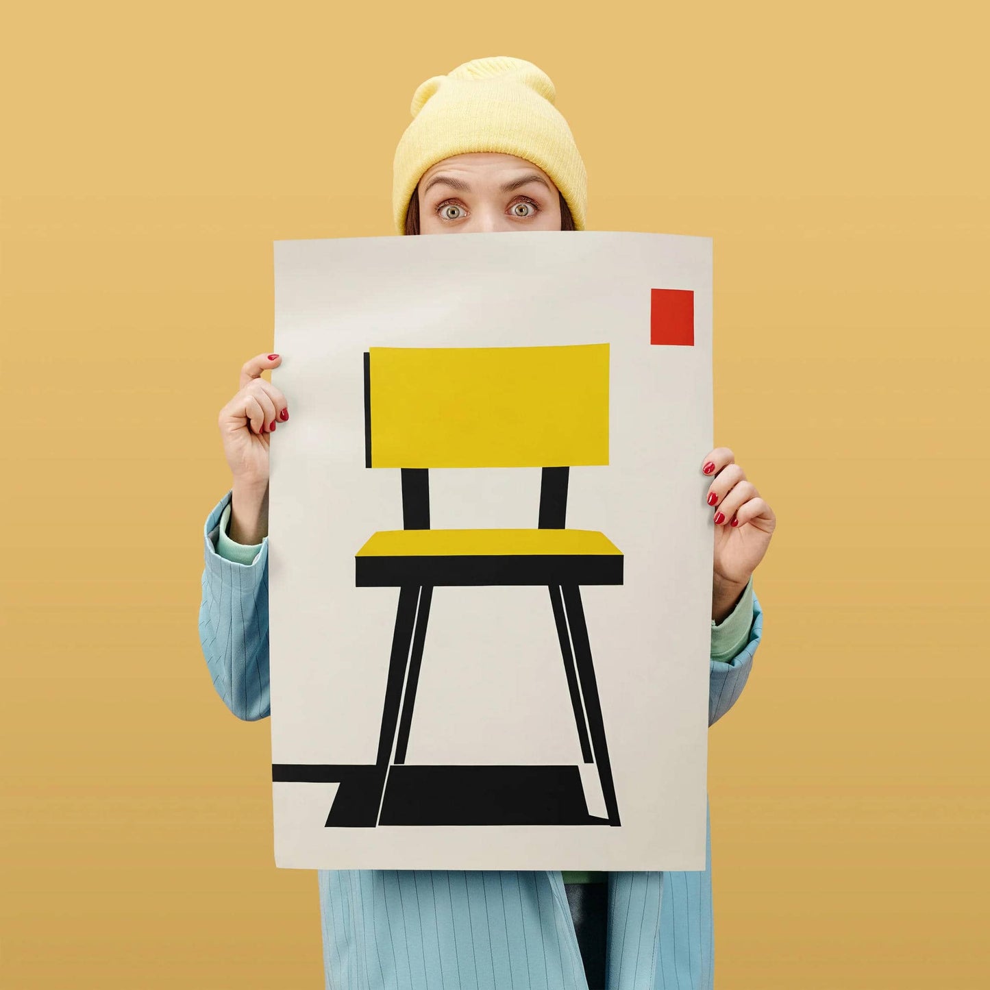 Minimalist Bauhaus Chair Poster
