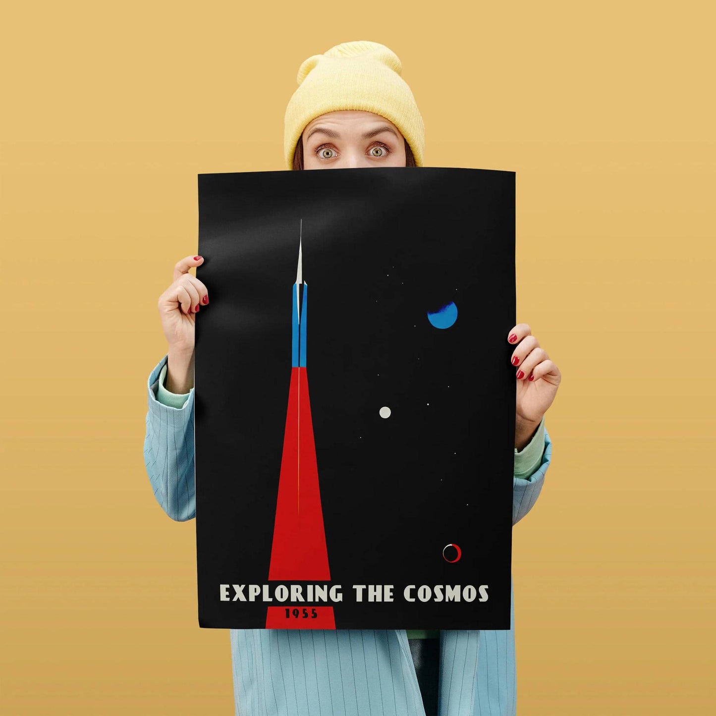 Exploring the Cosmos Vintage Space Poster