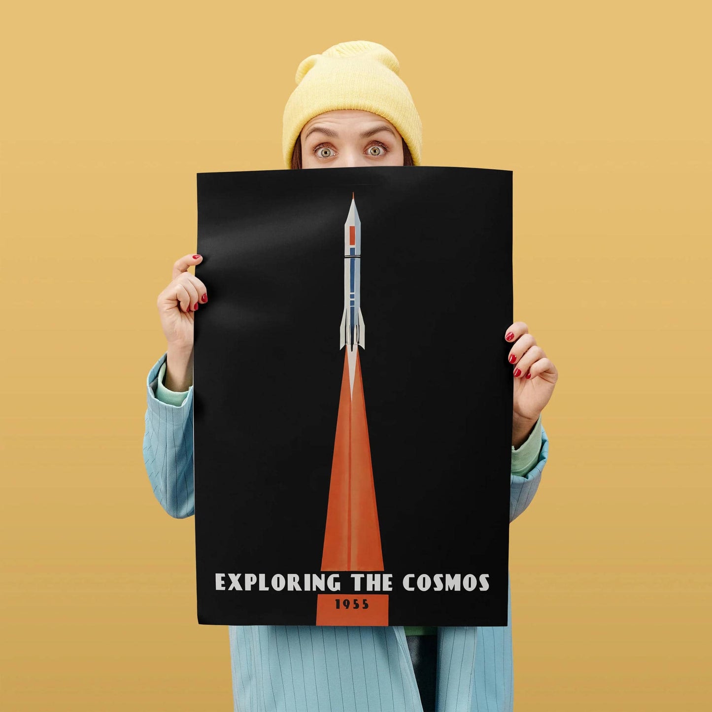 Exploring the Cosmos Vintage Space Poster