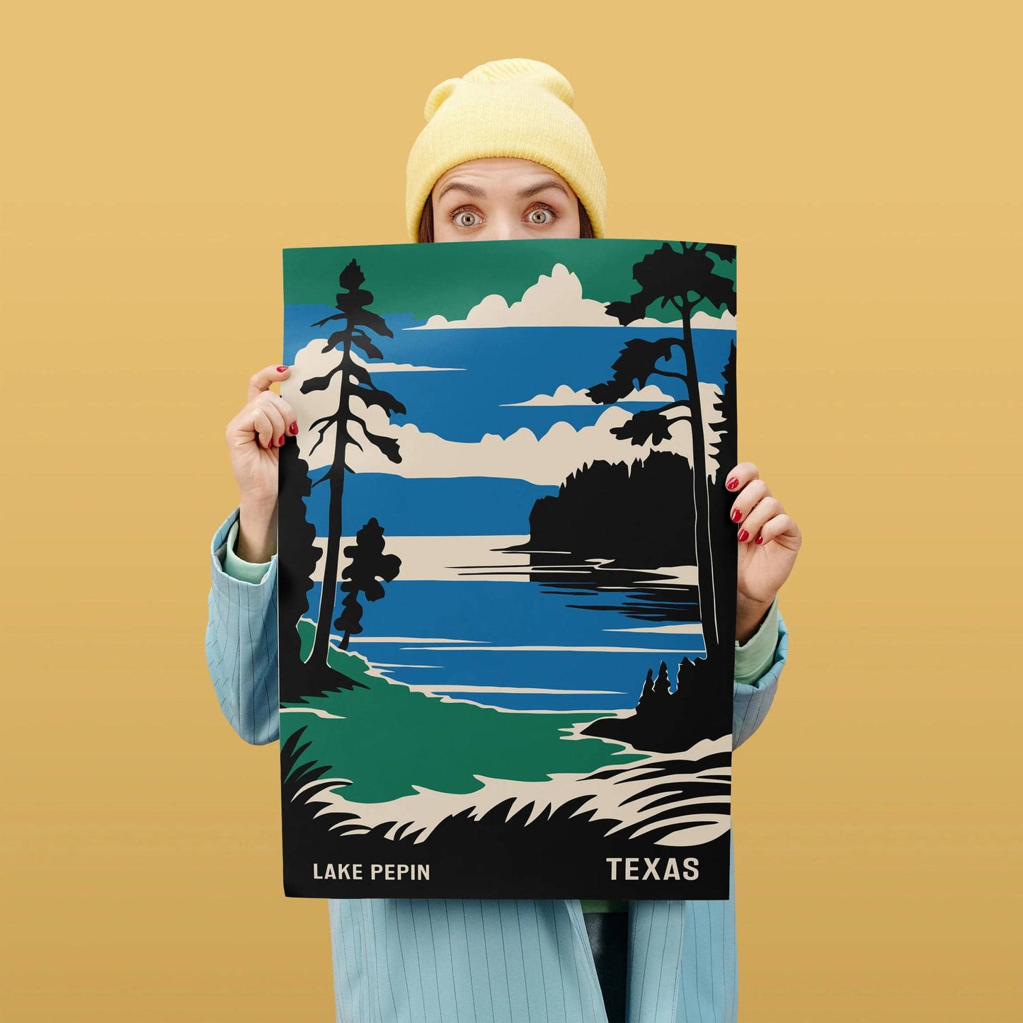 Lake Pepin Texas Travel Poster - HypeSheriff