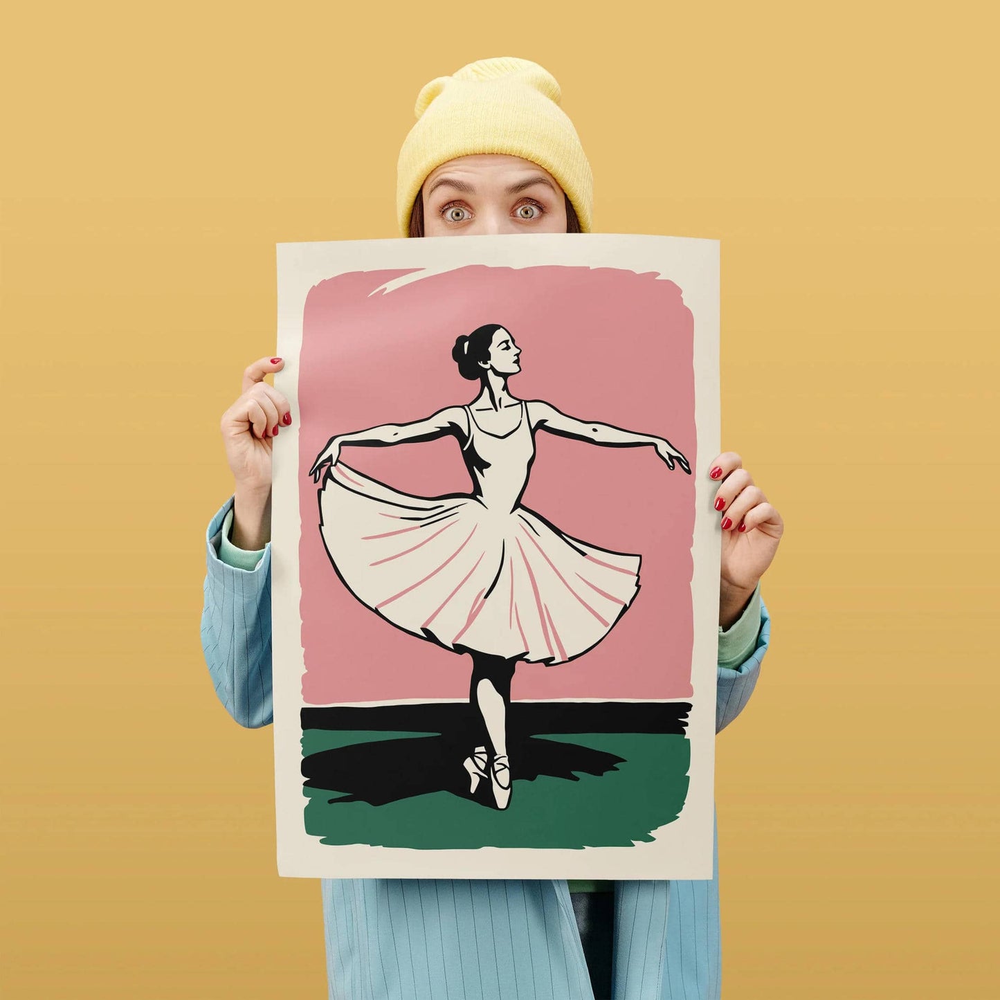 Vintage Ballerina Wall Art Print - HypeSheriff