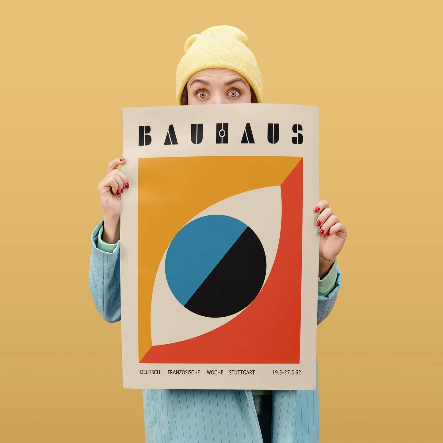 Bauhaus Eye Geometric Poster Print - HypeSheriff