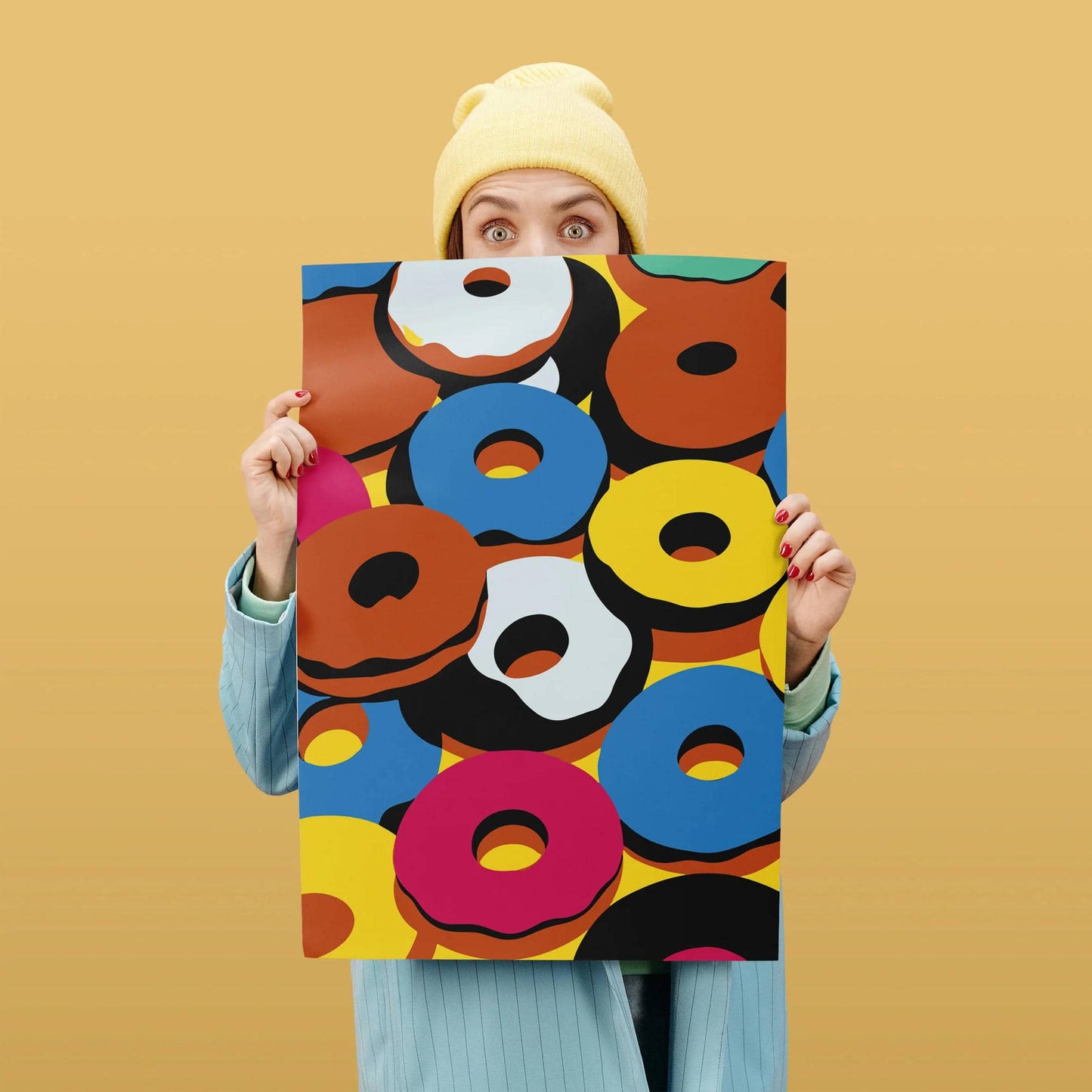 Colorful Donuts Art Poster - HypeSheriff