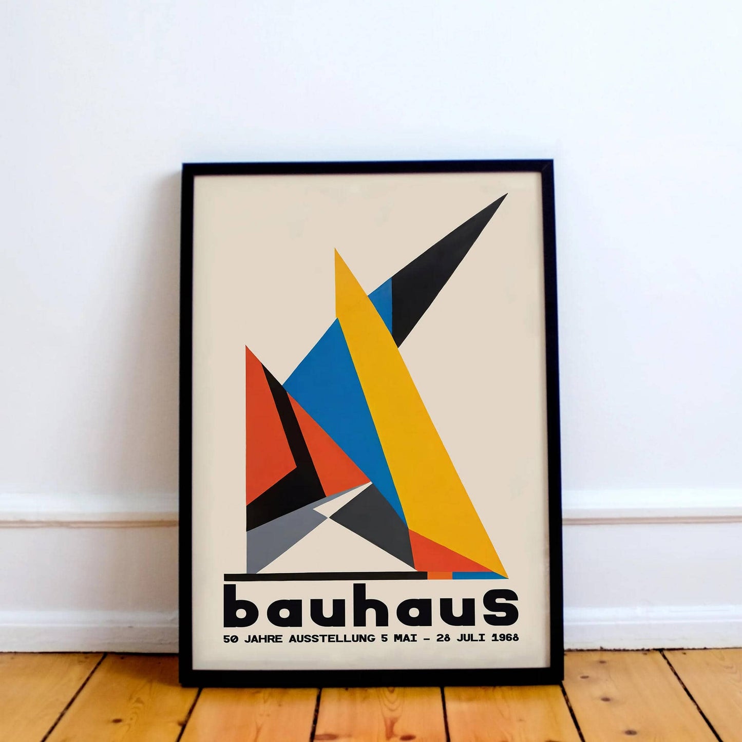 Bauhaus Exhibition Abstract Shapes 1968 Poster - HypeSheriff