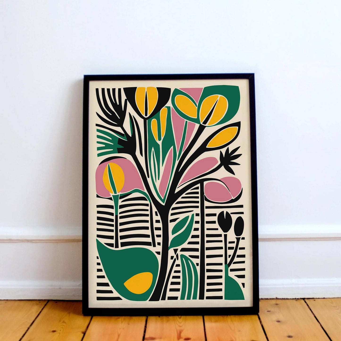 Cut Outs Abstract Art Print - HypeSheriff