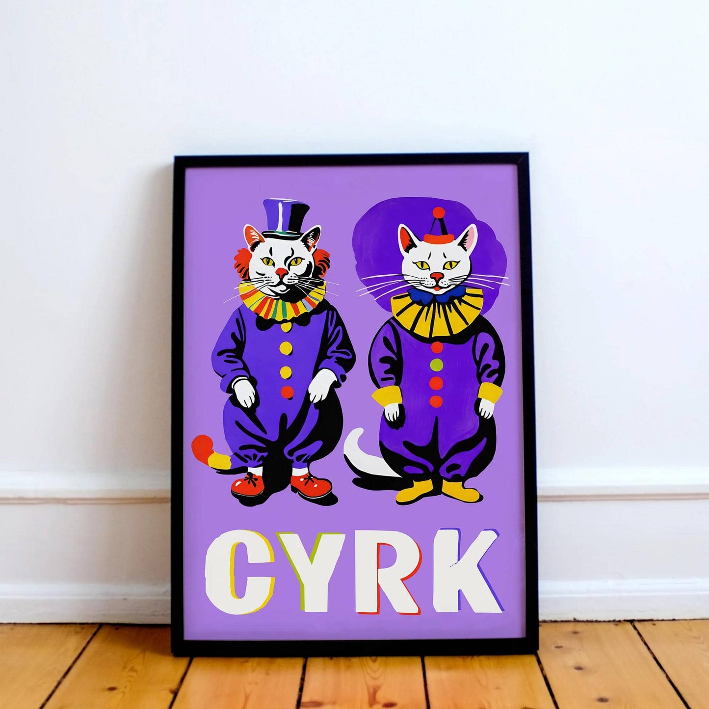 CYRK Polish Circus Cats Poster - HypeSheriff
