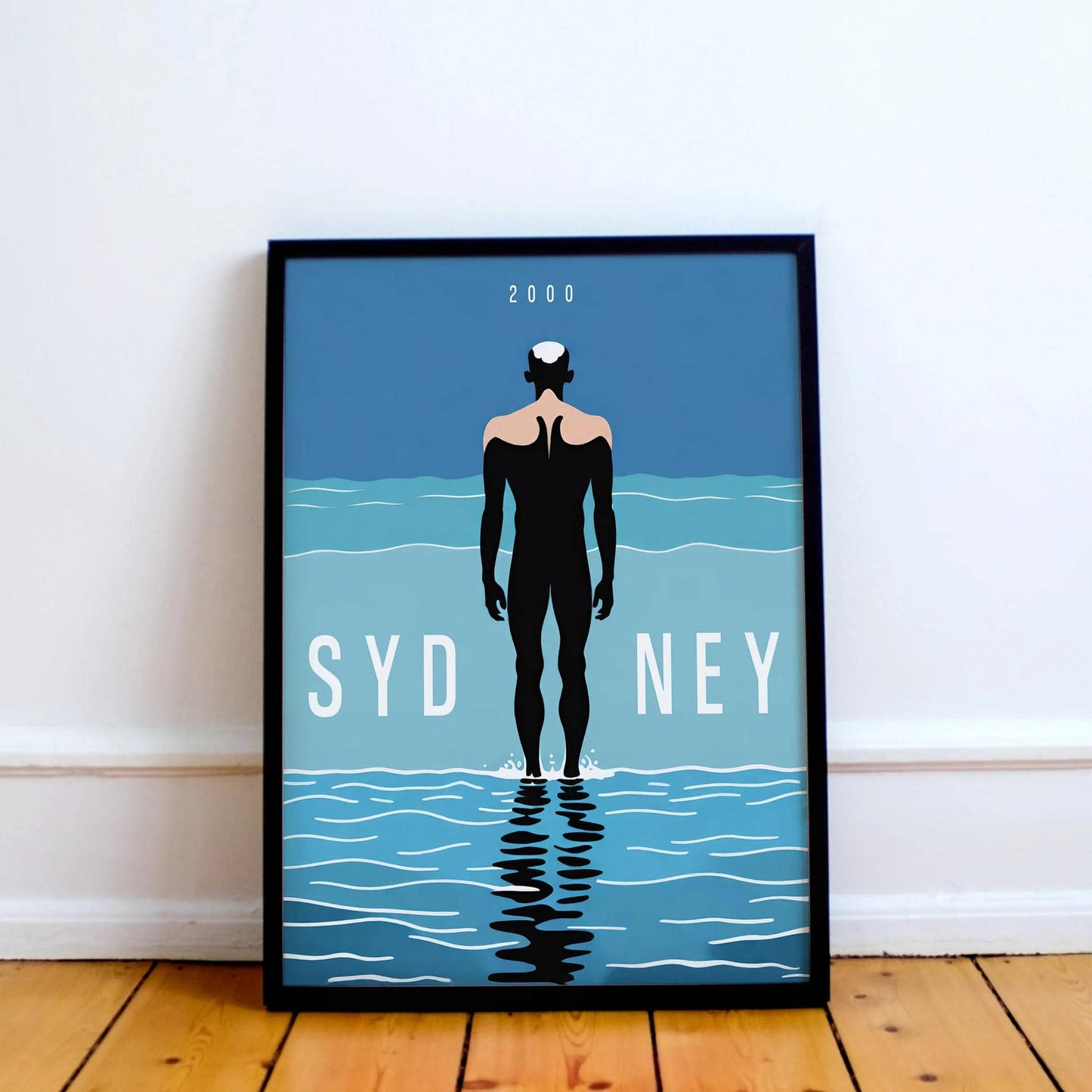 Sydney 2000 Vintage Swimming Poster - HypeSheriff