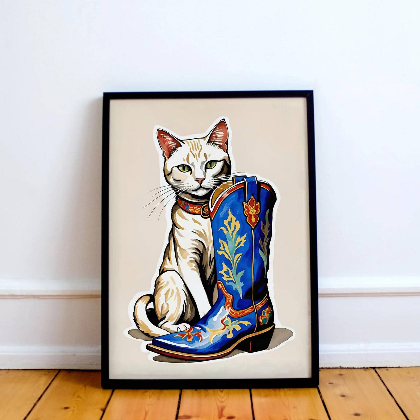 Cowboy Cat Art Print