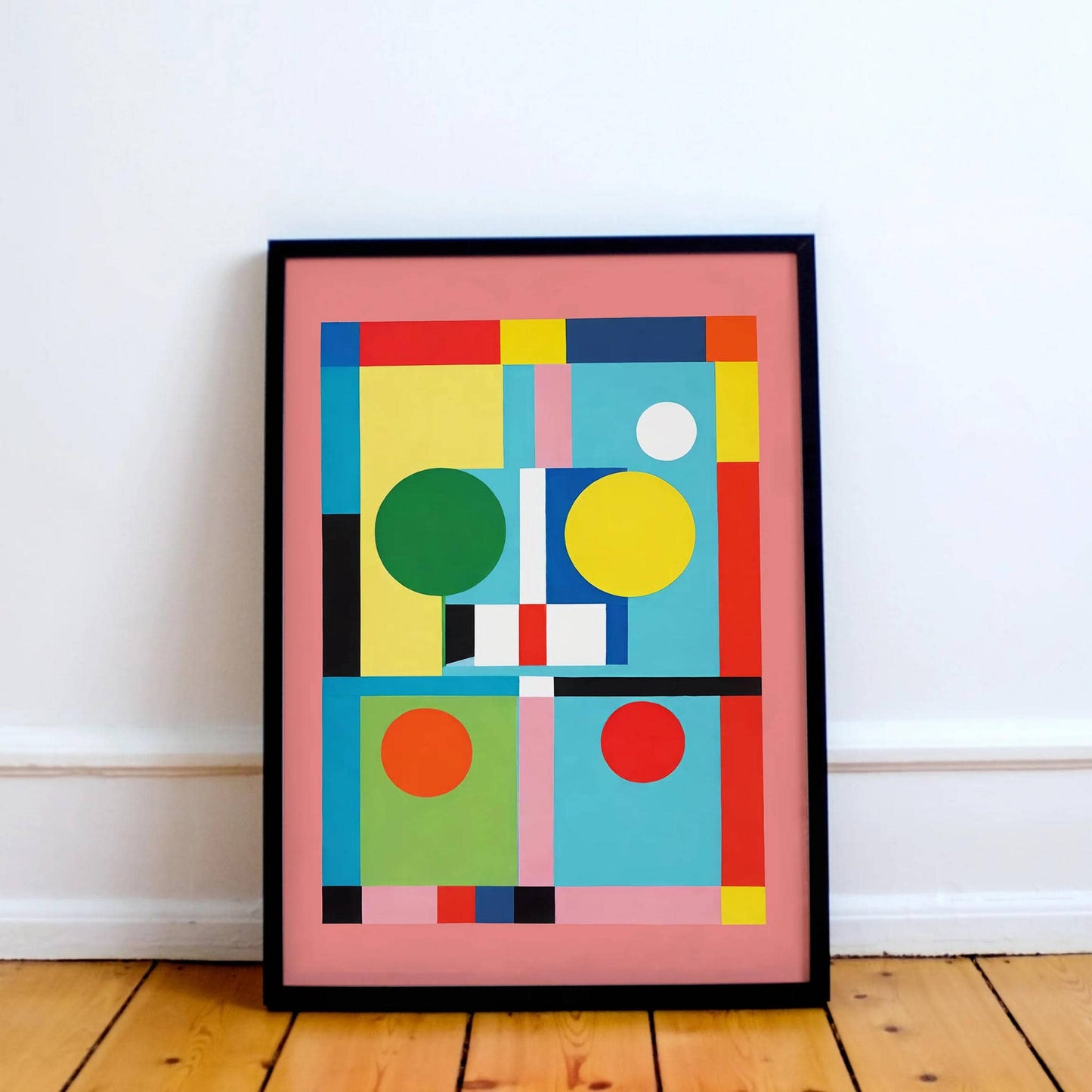 Mid-Century Modern Abstract Print - HypeSheriff