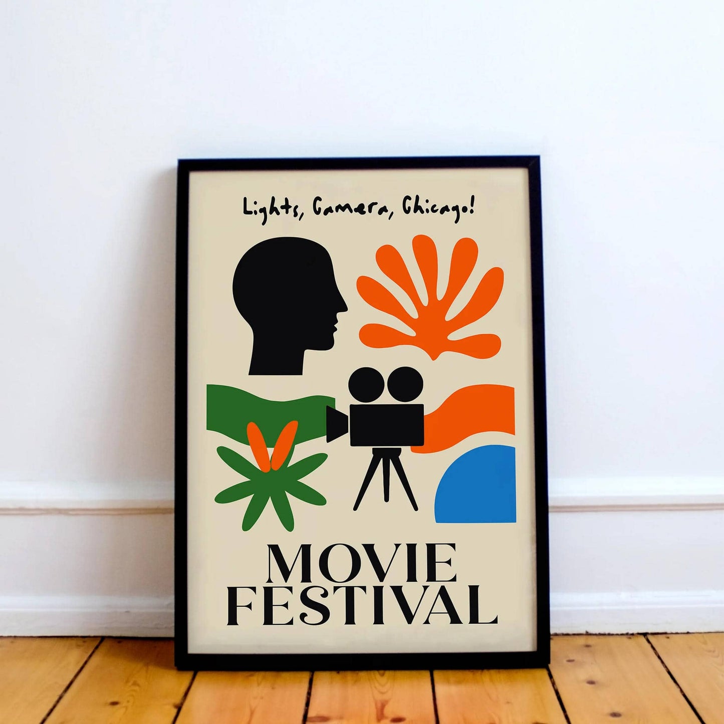 Chicago Movie Festival Retro Poster