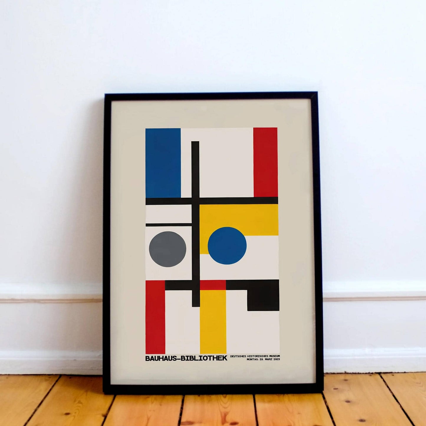 Minimalist Bauhaus Library Wall Art - HypeSheriff