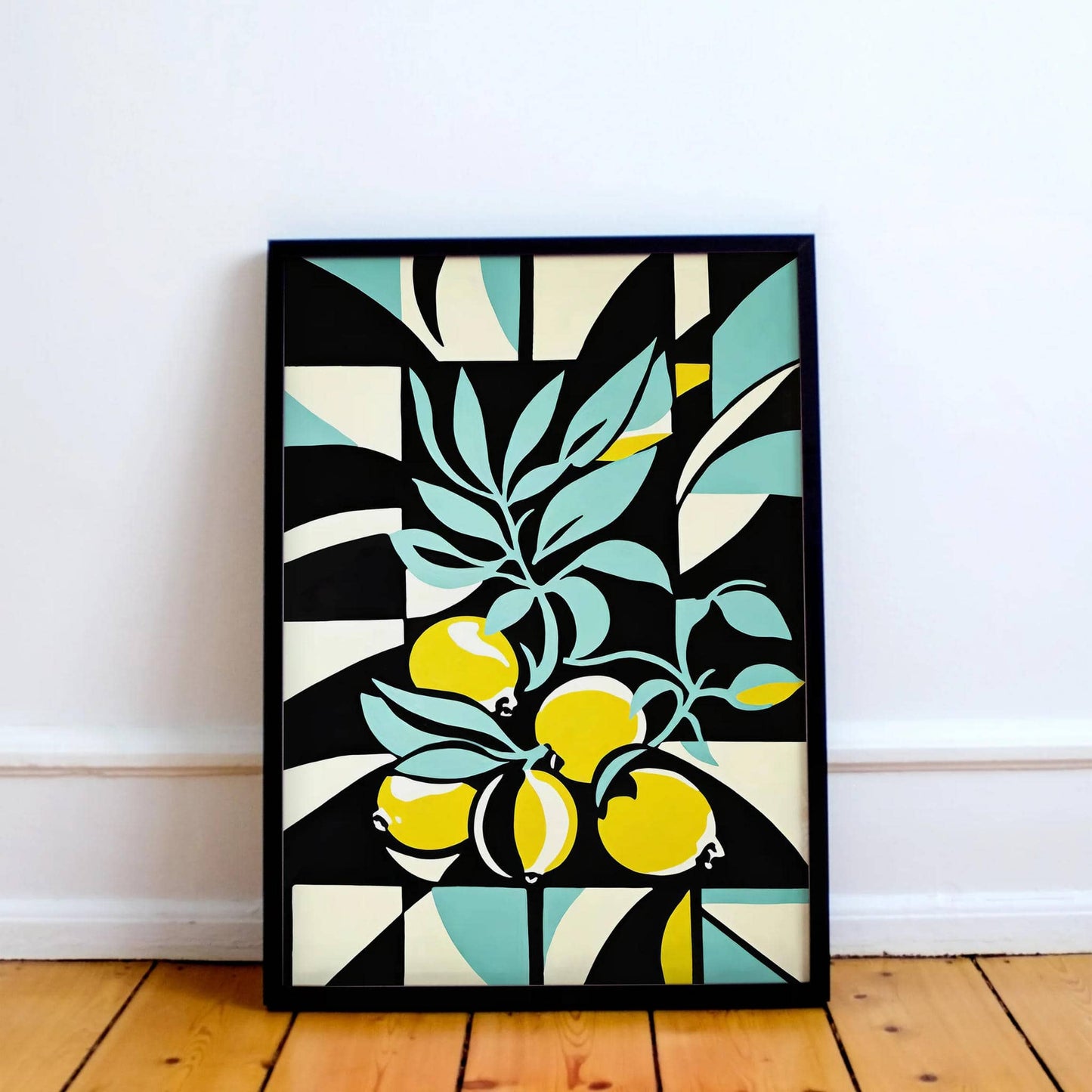 Mid-Century Lemons Wall Art Print - HypeSheriff