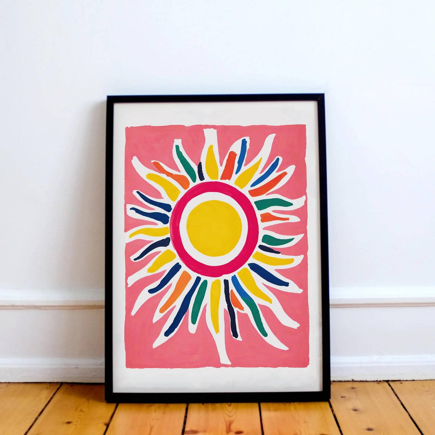 Mid-Century Sun Art Print - HypeSheriff