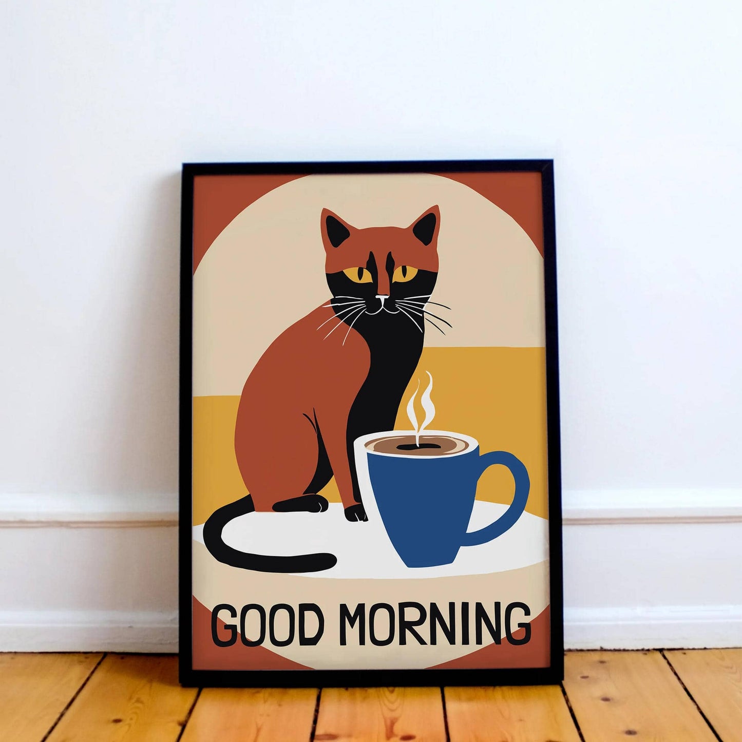 Good Morning - Boho Coffee Poster - HypeSheriff