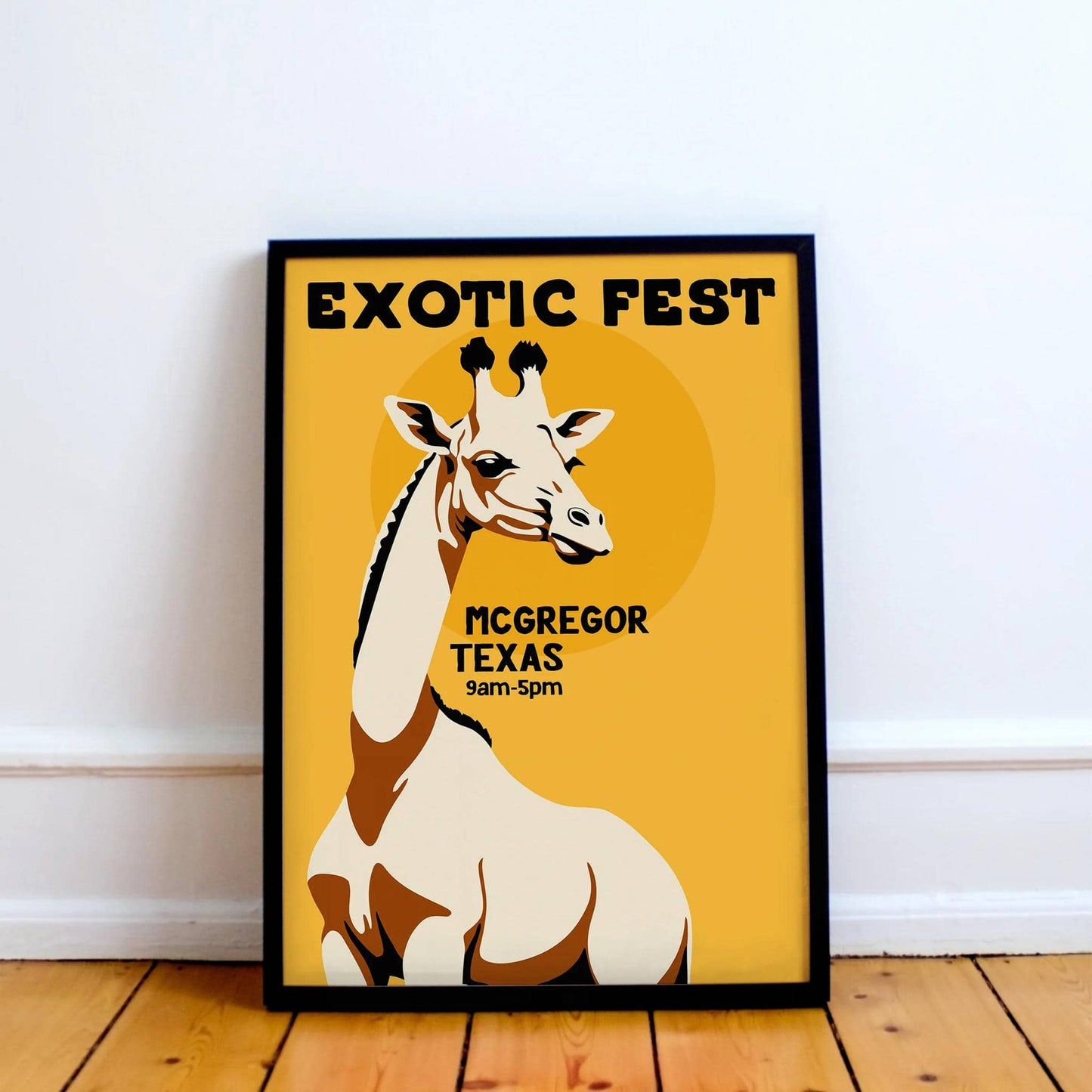 Exotic Fest Texas Travel Poster