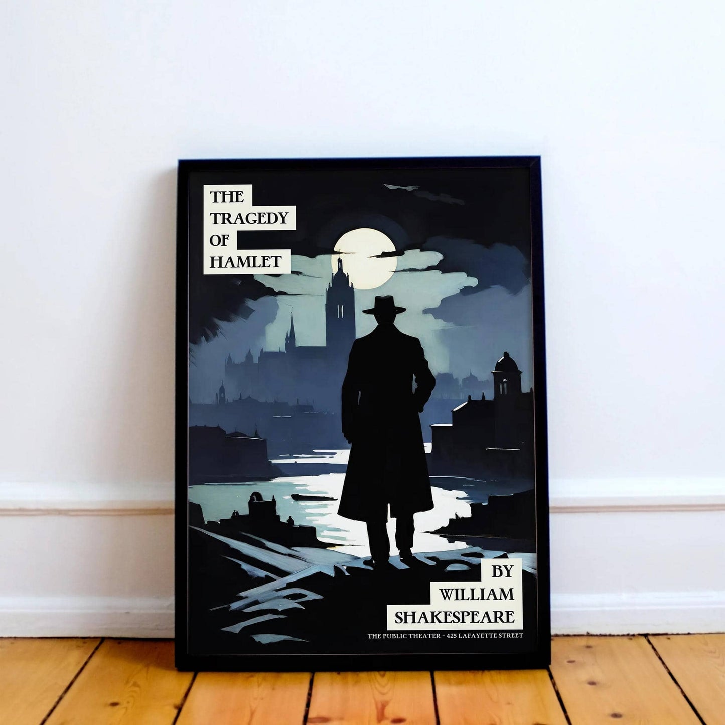 The Tragedy of Hamlet Retro Theater Poster - HypeSheriff