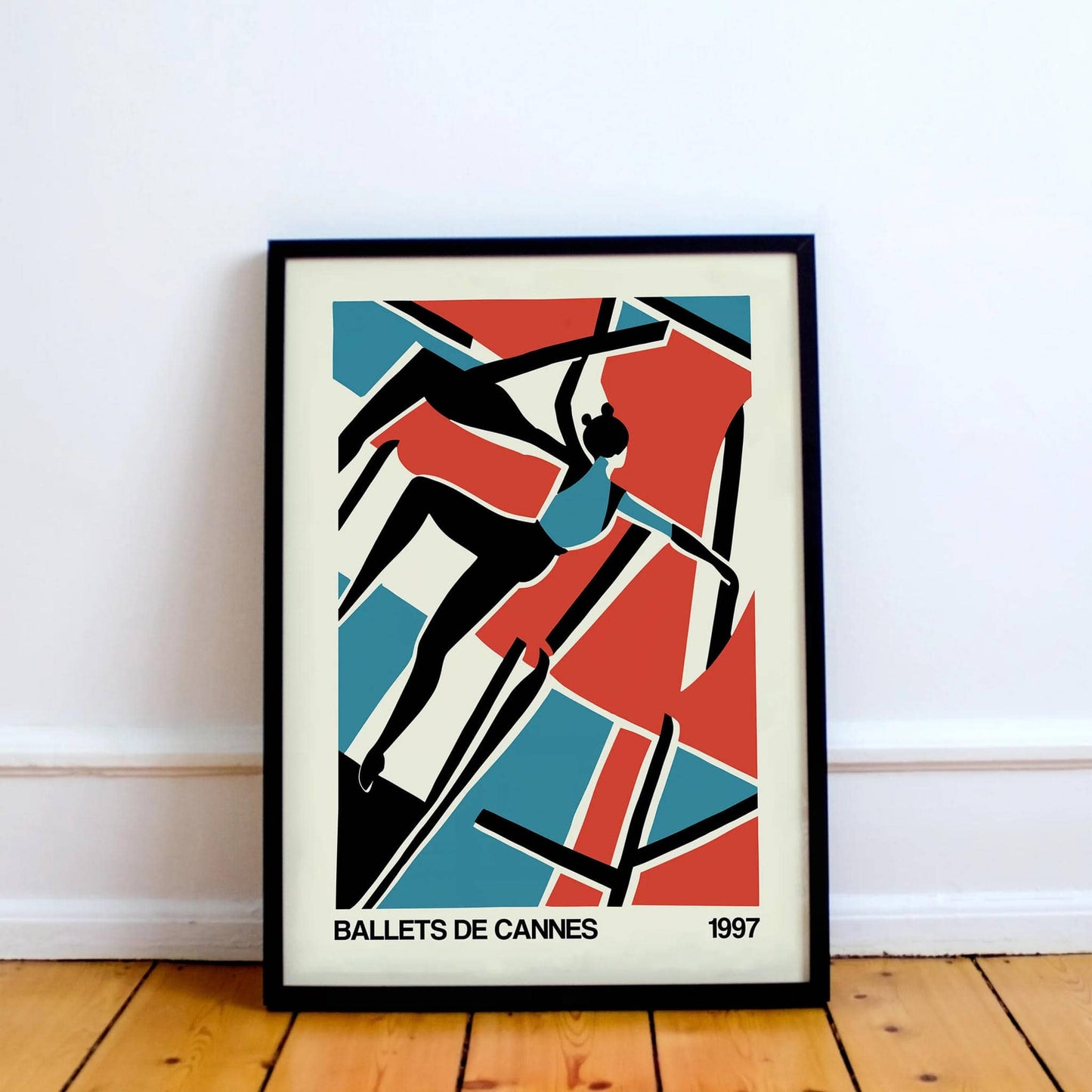 Ballets De Cannes 1997 Retro Ballet Poster - HypeSheriff