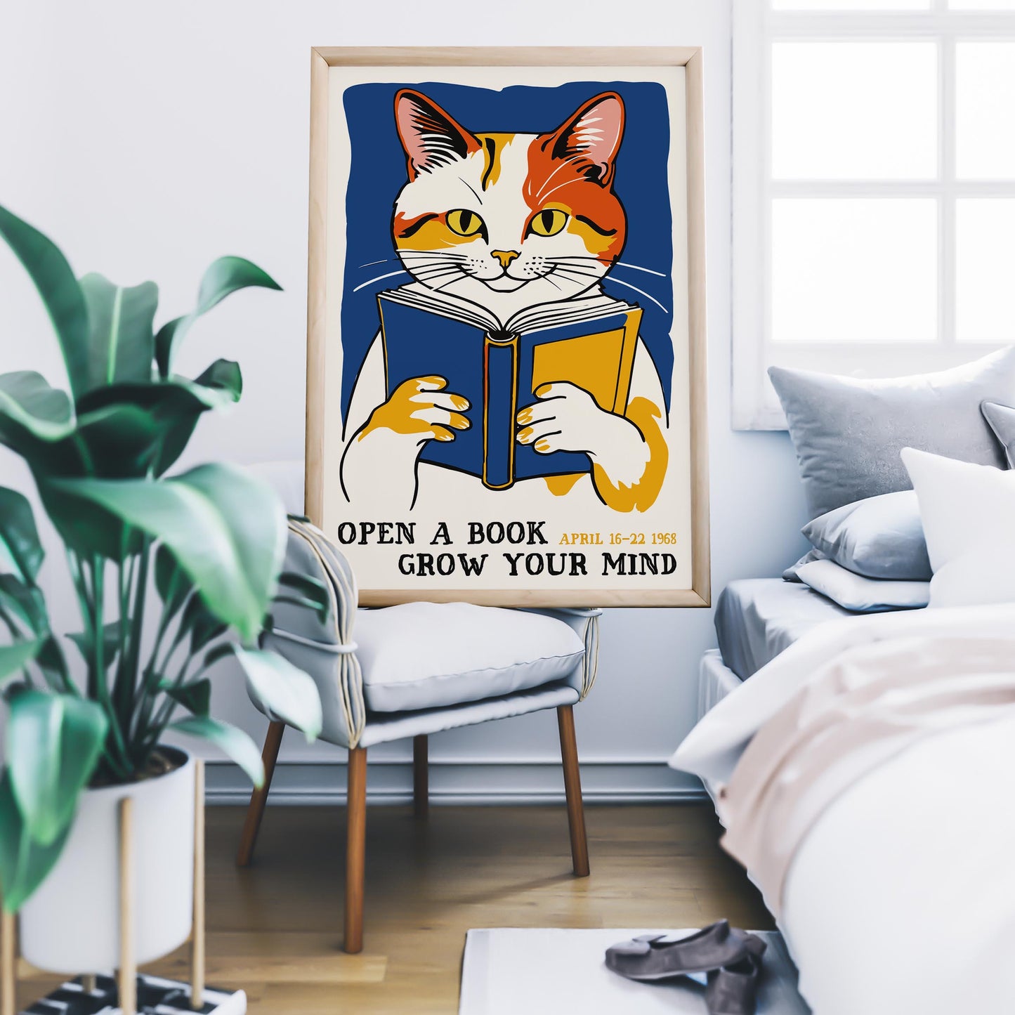 Vintage Reading Inspiration Wall Art Print