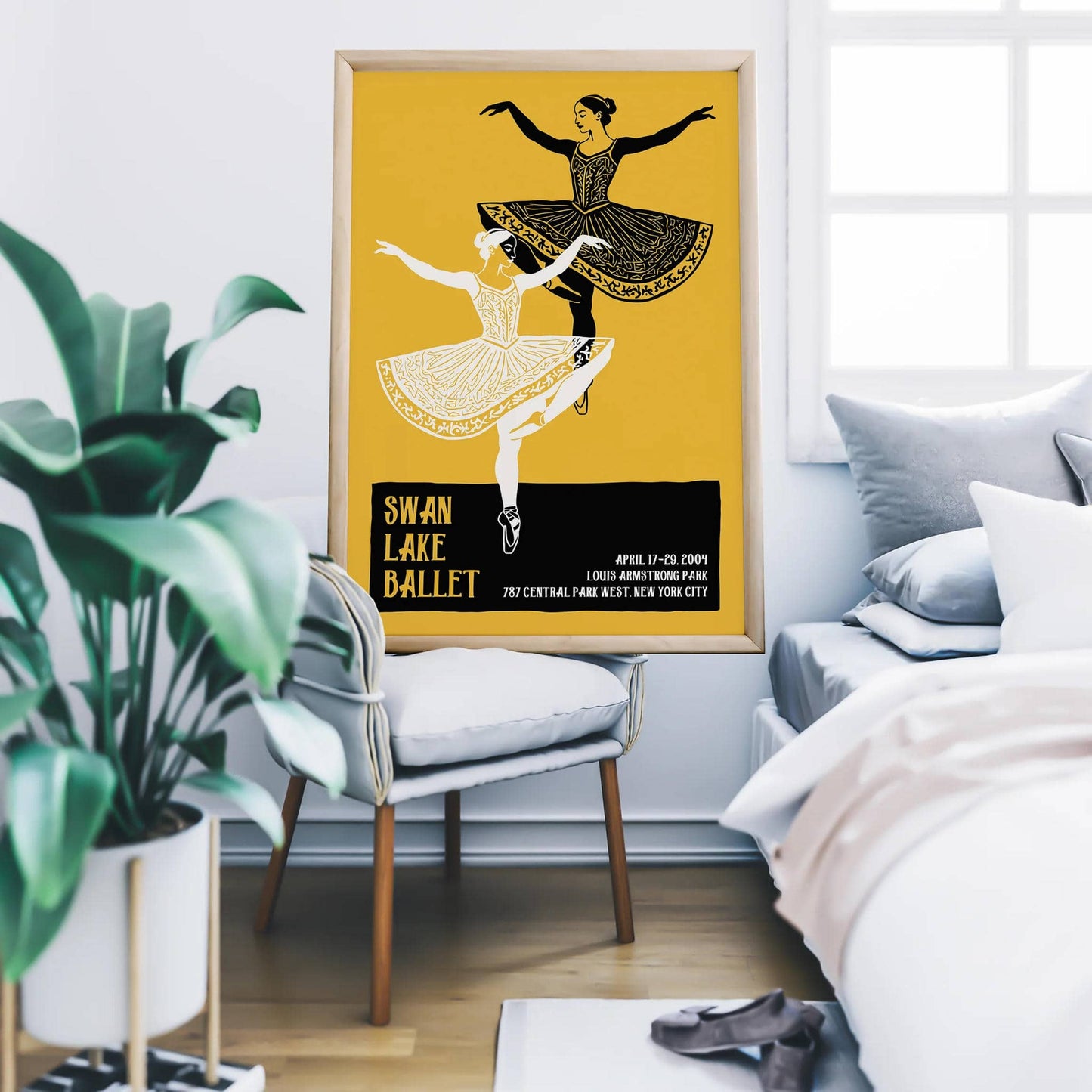 Swan Lake Ballet Retro Poster Print - HypeSheriff