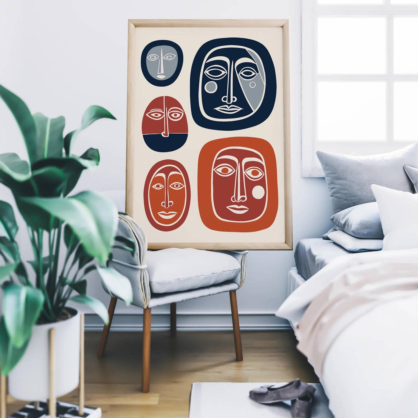 Cubism Style Faces Poster - HypeSheriff