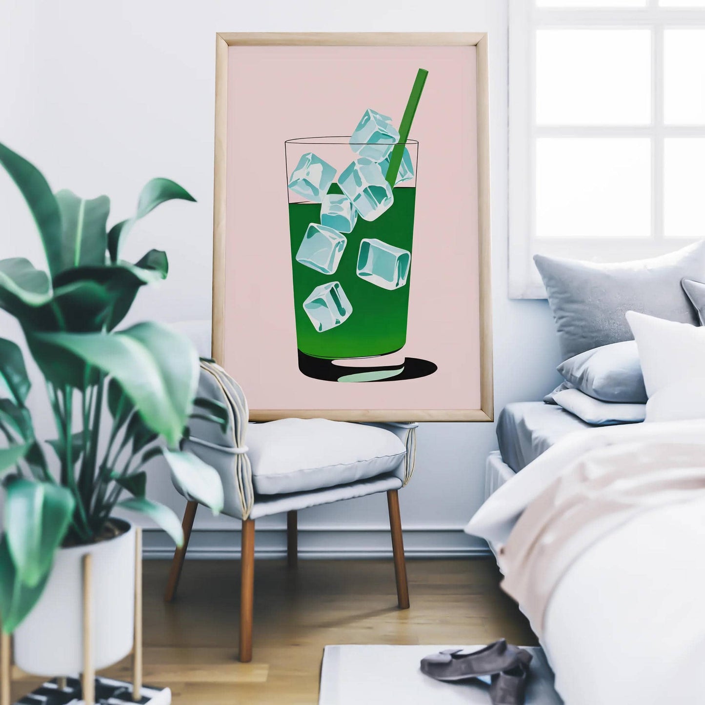 Iced Matcha Wall Art Print - HypeSheriff
