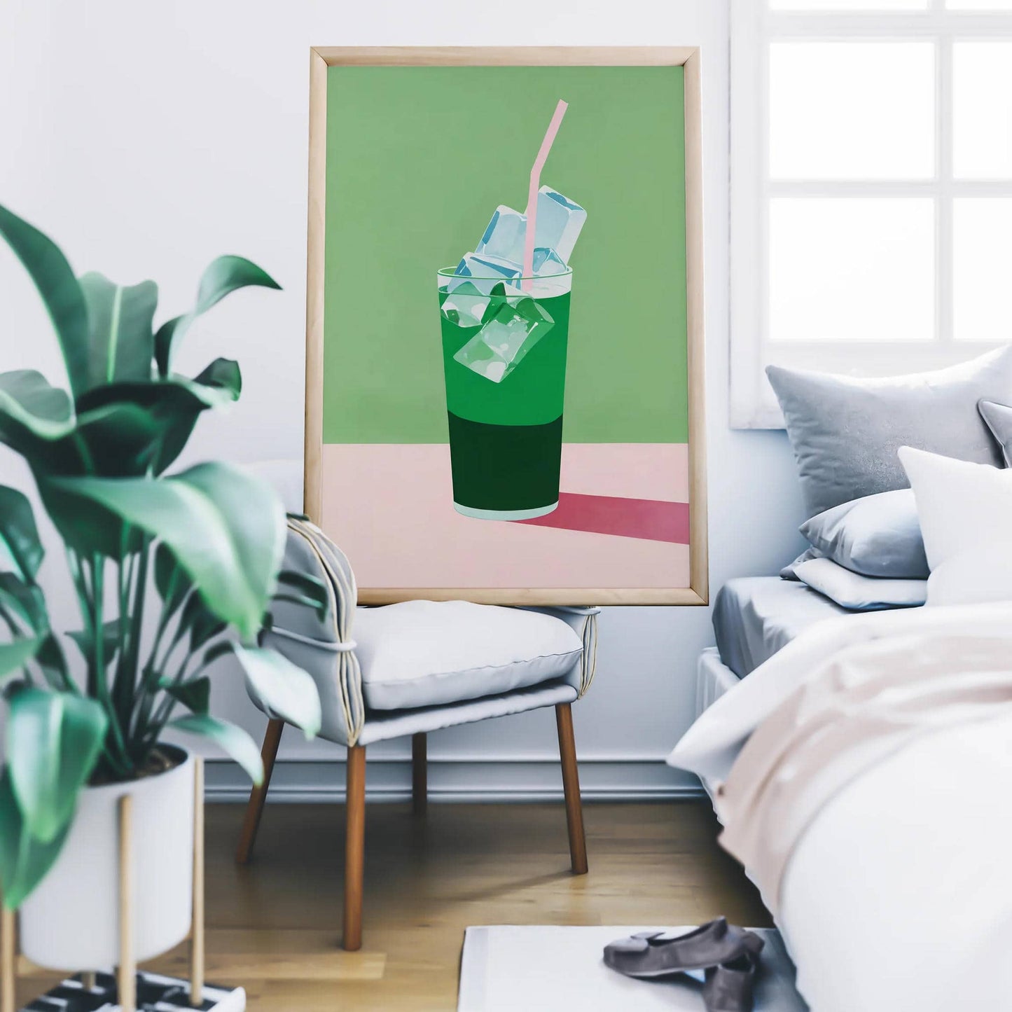 Iced Matcha Cute Poster - HypeSheriff