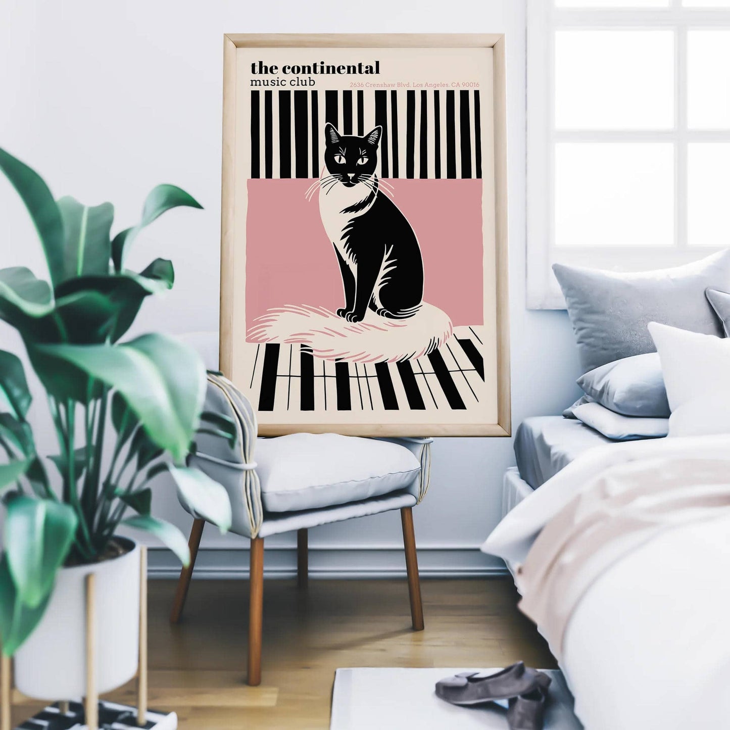 Vintage Music Club Cat Poster - HypeSheriff