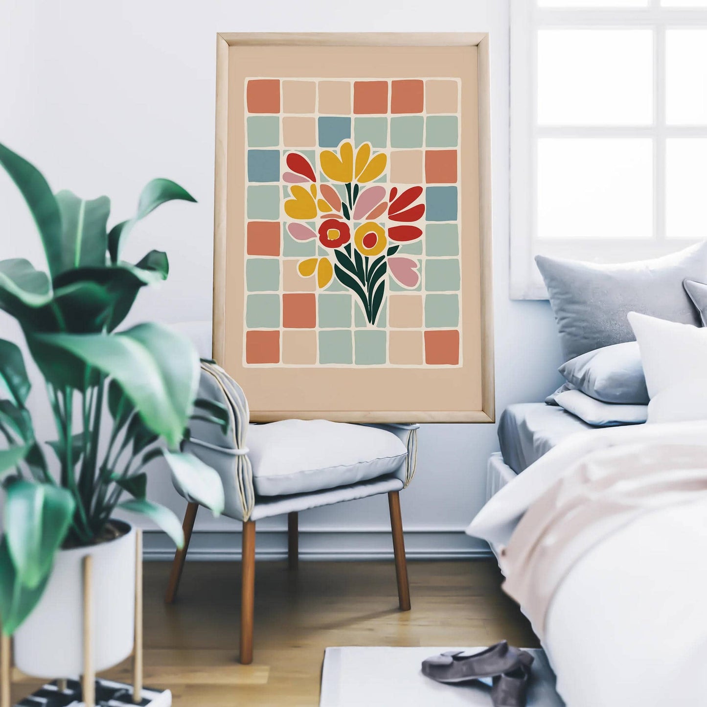 Mid Century Flowers Poster 2025 - HypeSheriff