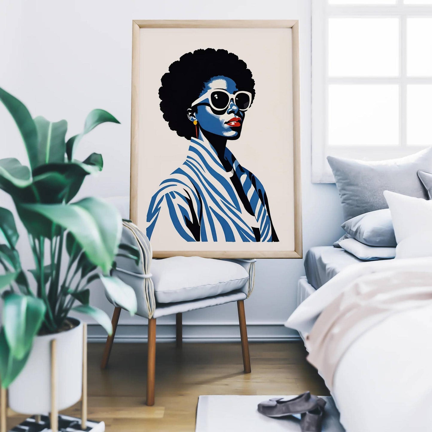 Afro Woman Fashion Wall Art Poster - HypeSheriff