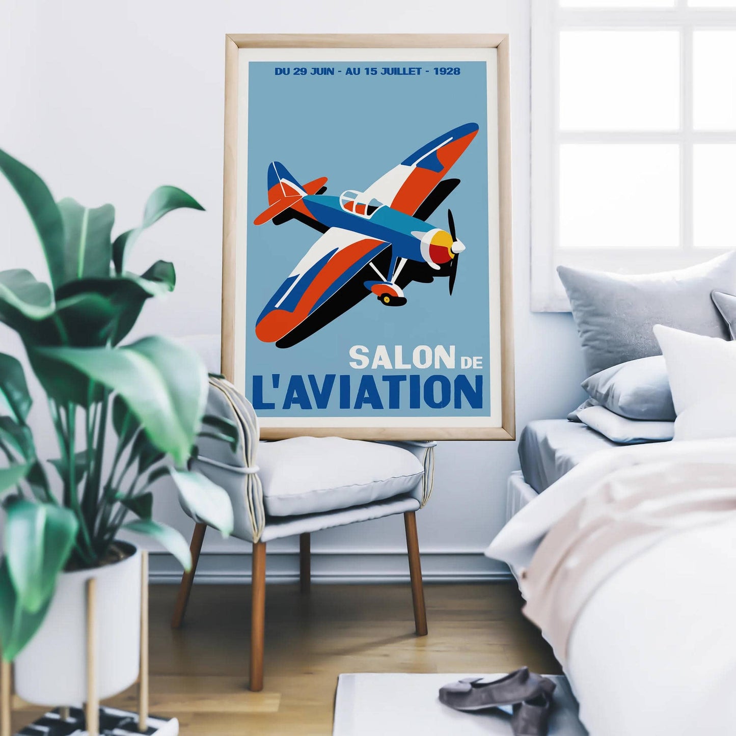 Vintage Air Show French Poster