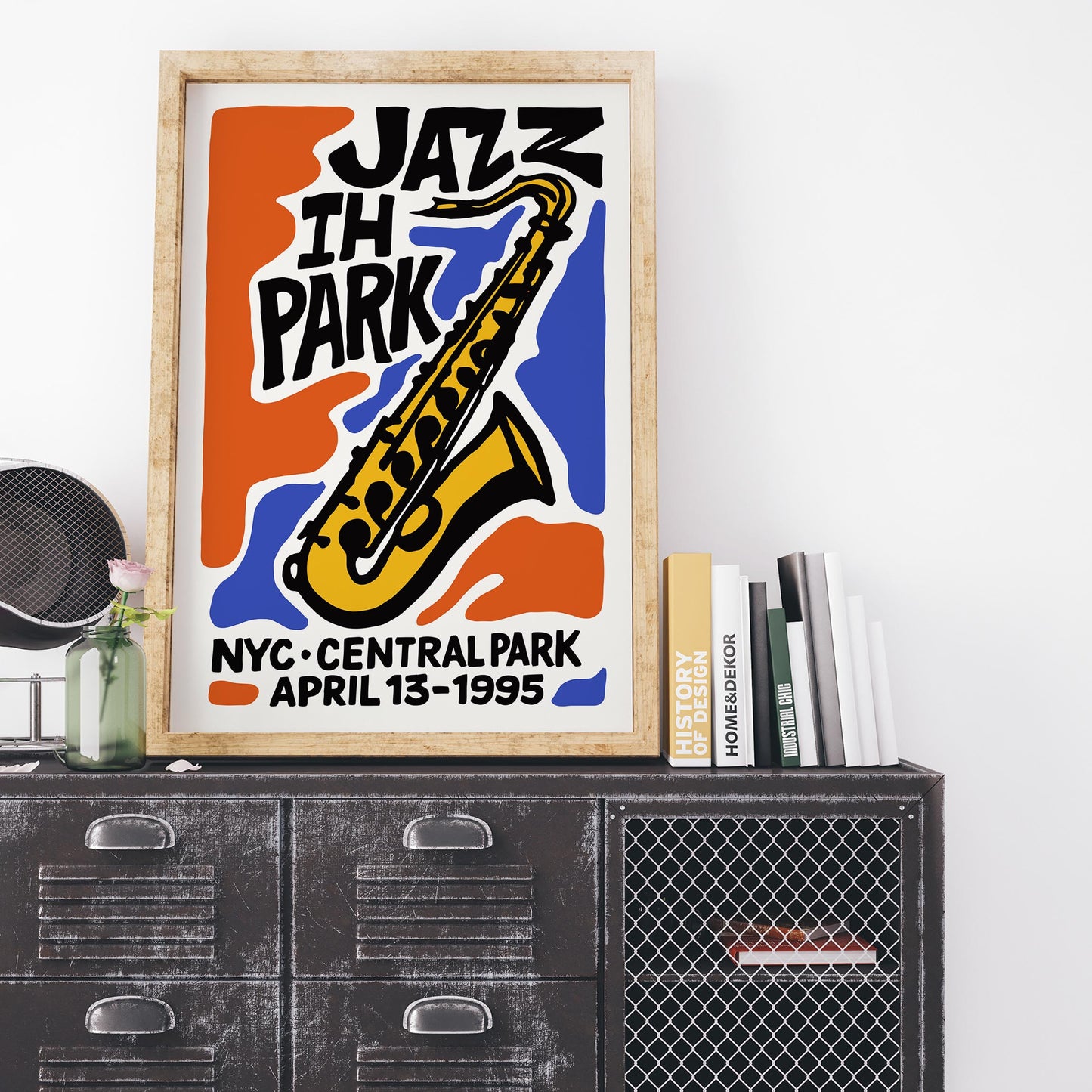 Jazz in the Park Sax Poster