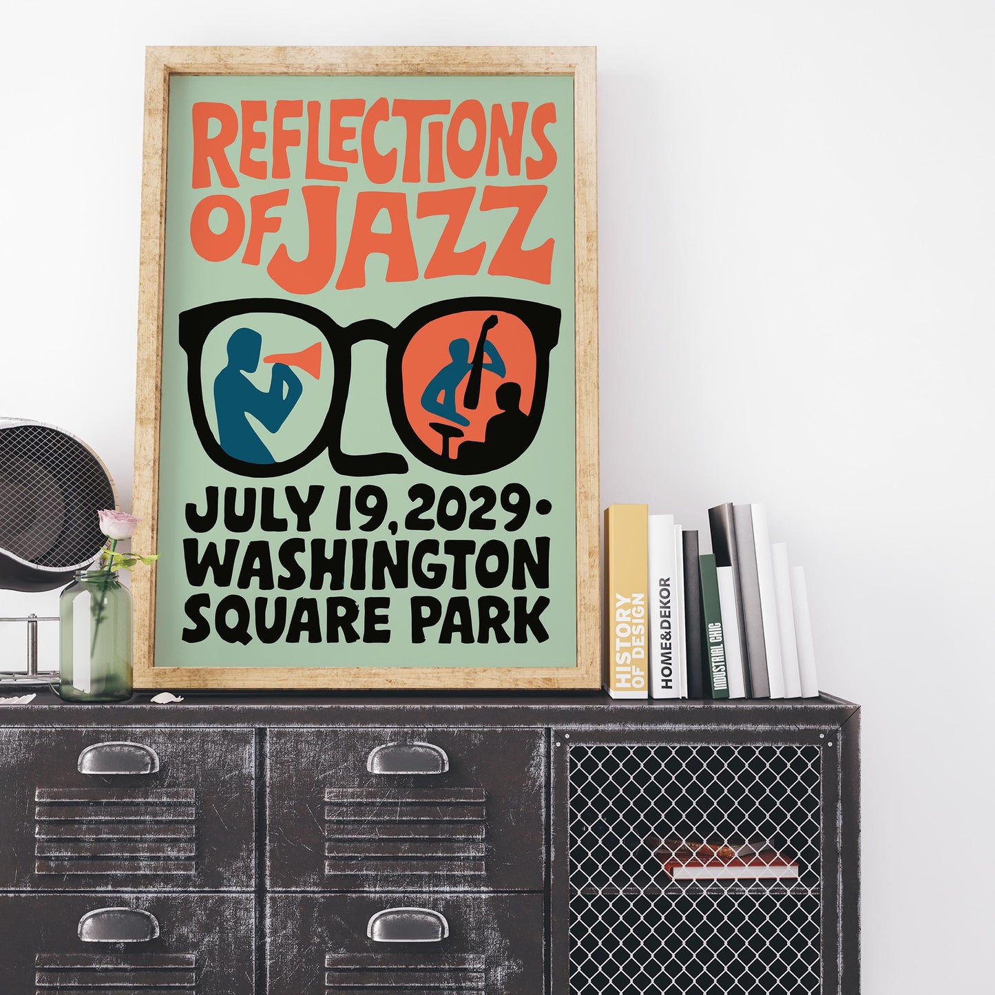 Reflections of Jazz Poster Print