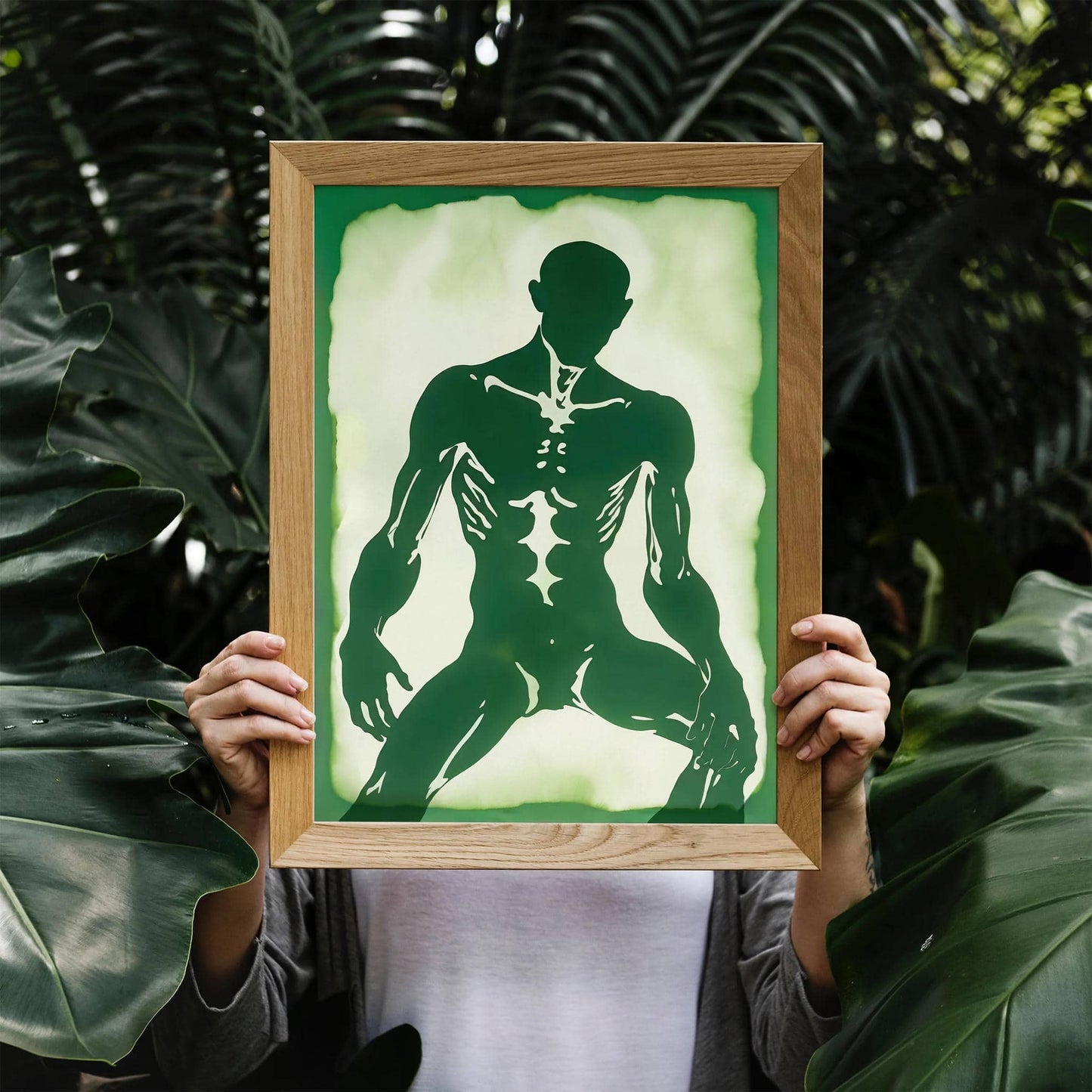 Green Anatomical Lithograph Giclee Print - HypeSheriff