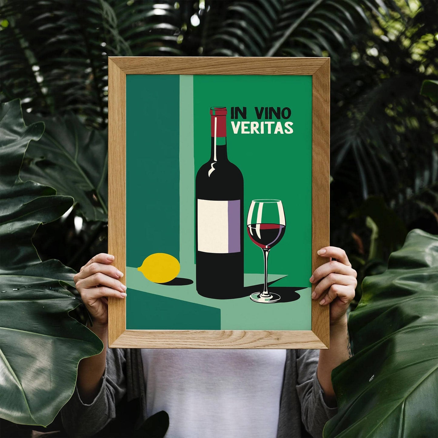 In Vino Veritas Retro Wine Poster Print