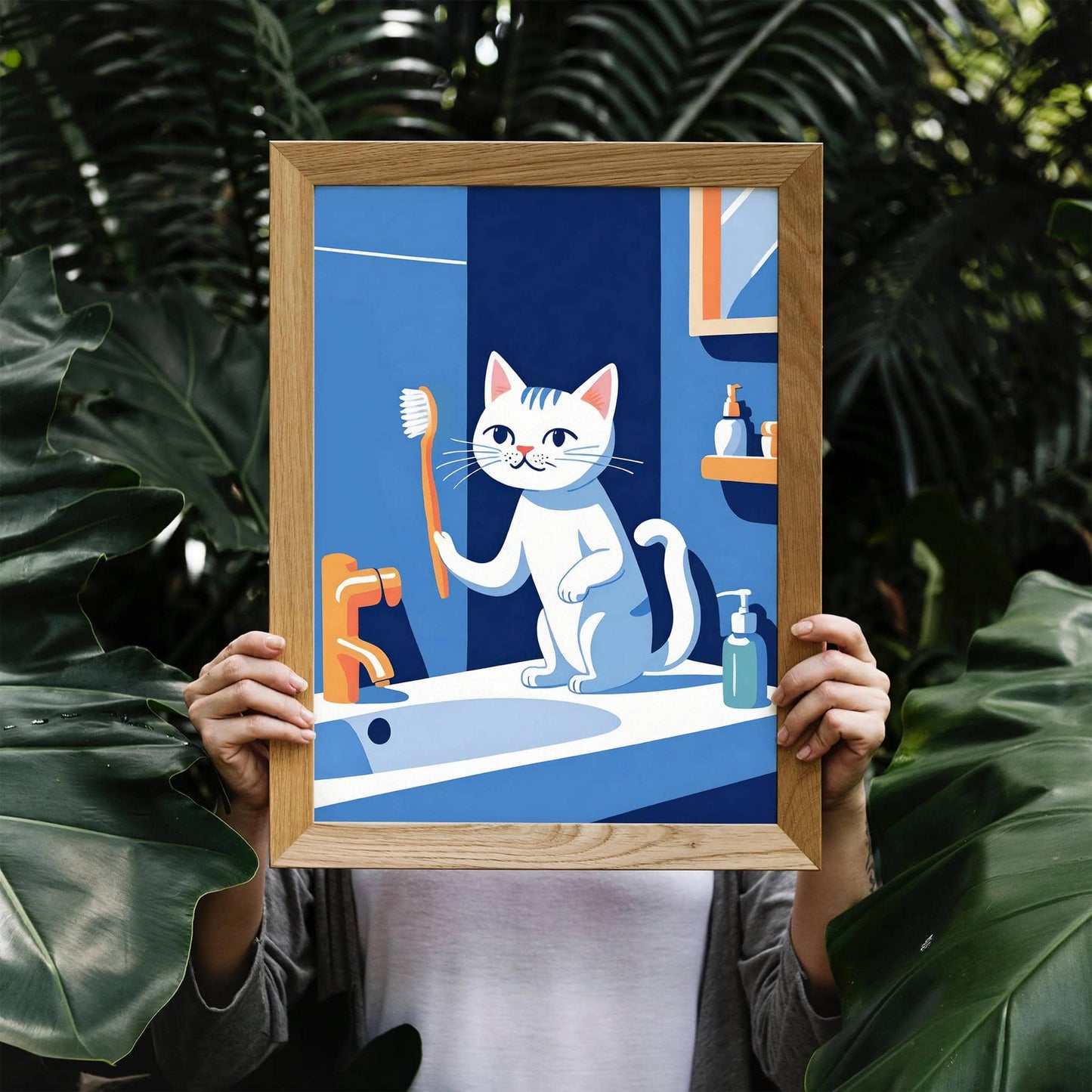 Brush Your Teeth - Cute Kitten Poster