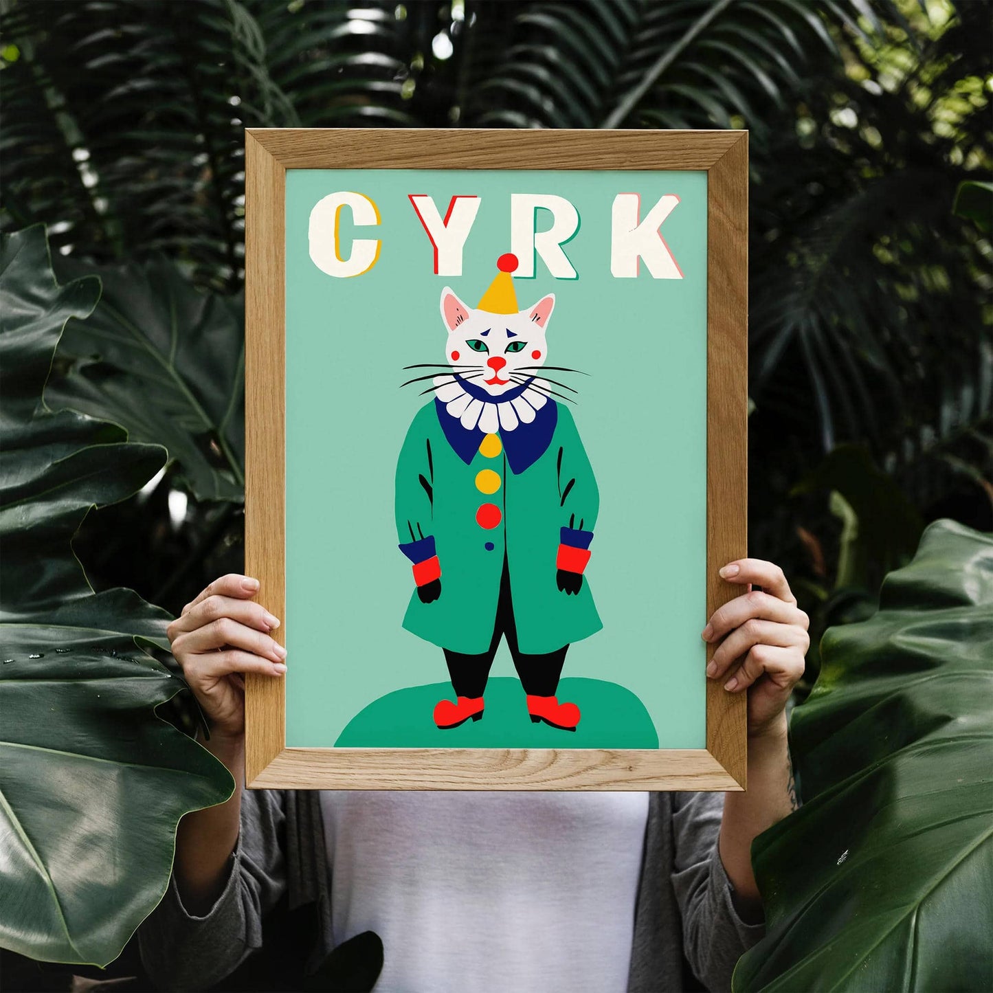 CYRK Polish Circus Green Vintage Poster - HypeSheriff