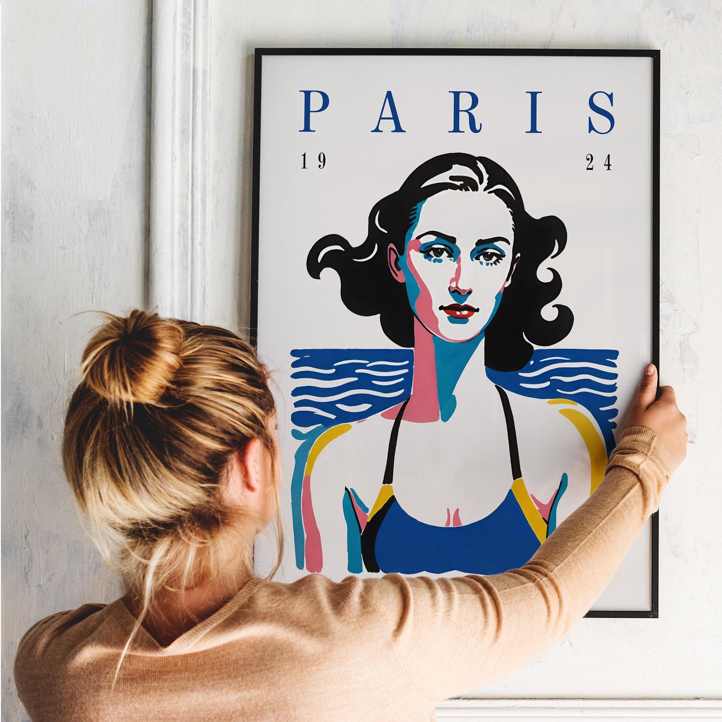 Paris 1924 Swim Poster