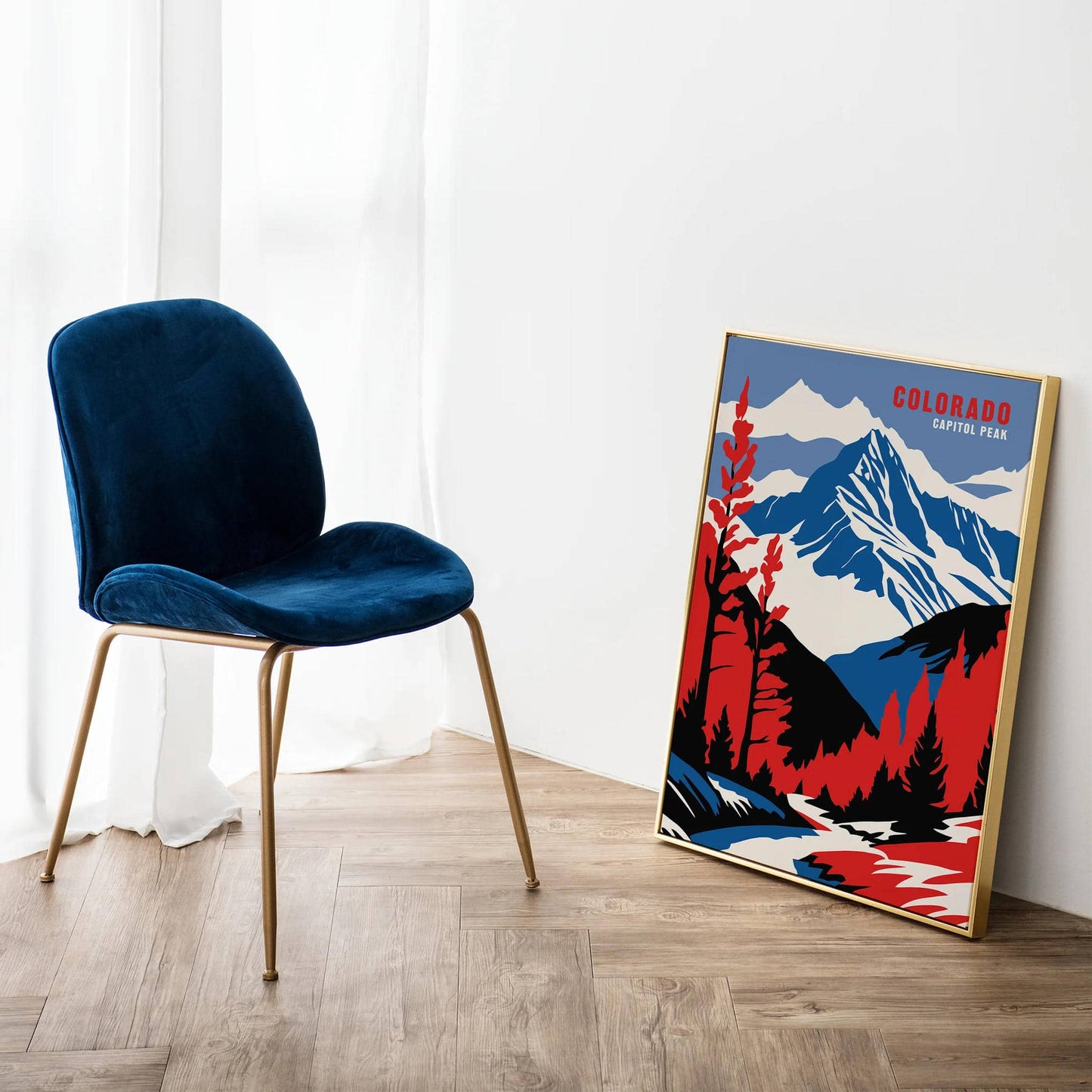 Colorado Capitol Peak Landscape Poster - HypeSheriff