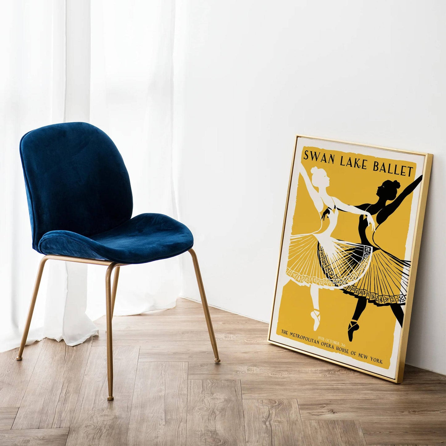 Swan Lake Ballet Retro Wall Art Poster - HypeSheriff