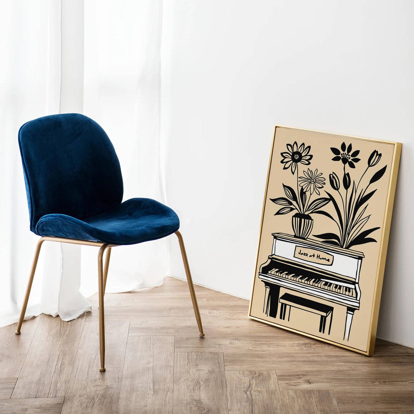 Jazz at Home Rustic Music Poster - HypeSheriff