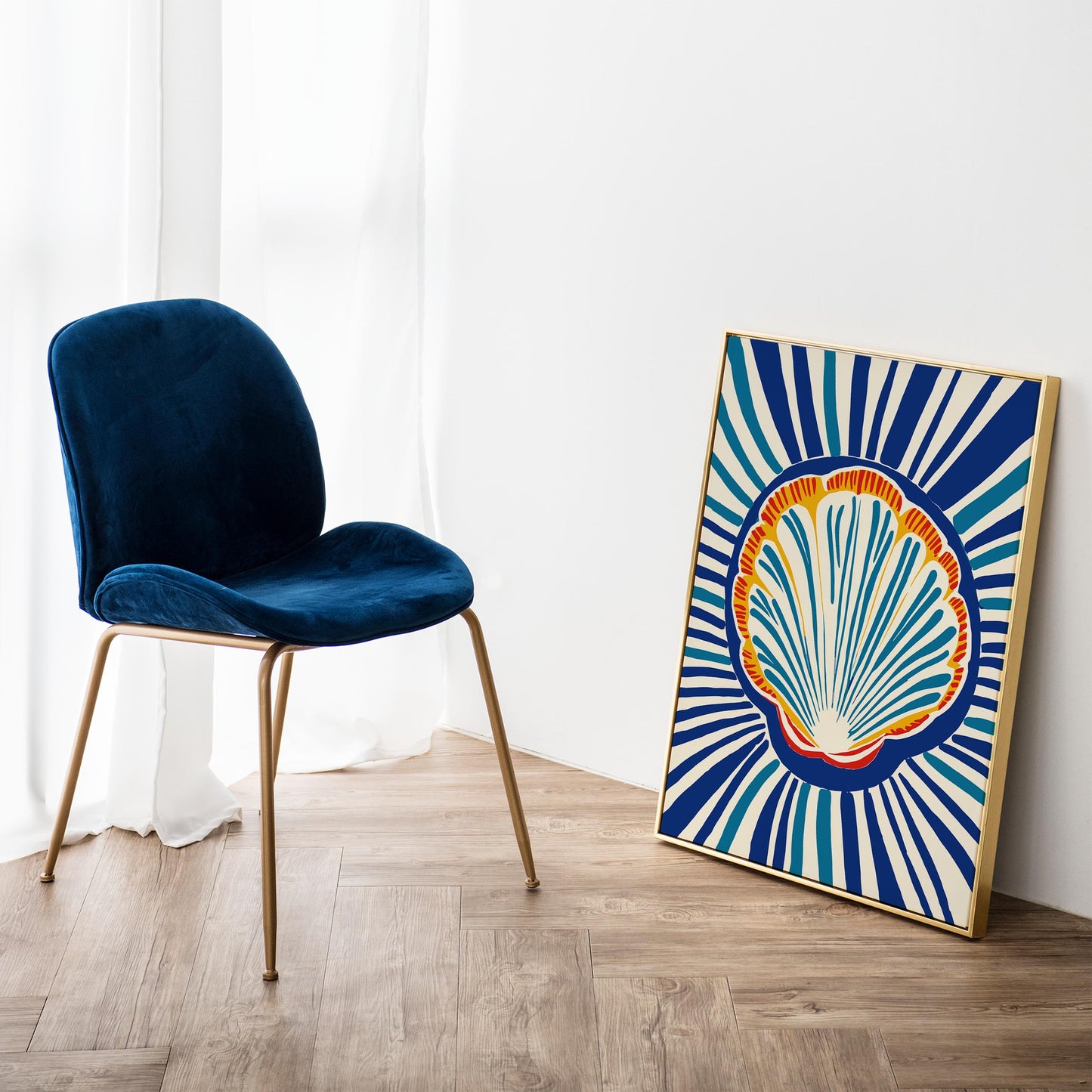Seashell Coastal Wall Art