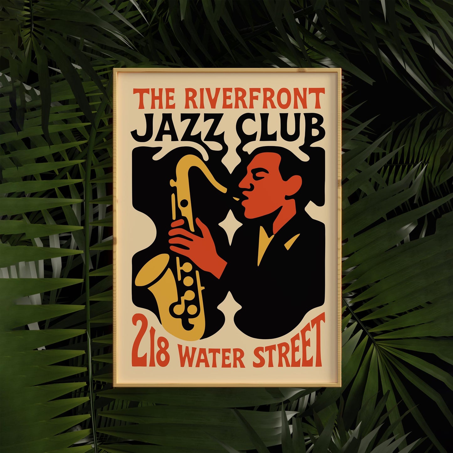Riverfront Jazz Club Poster
