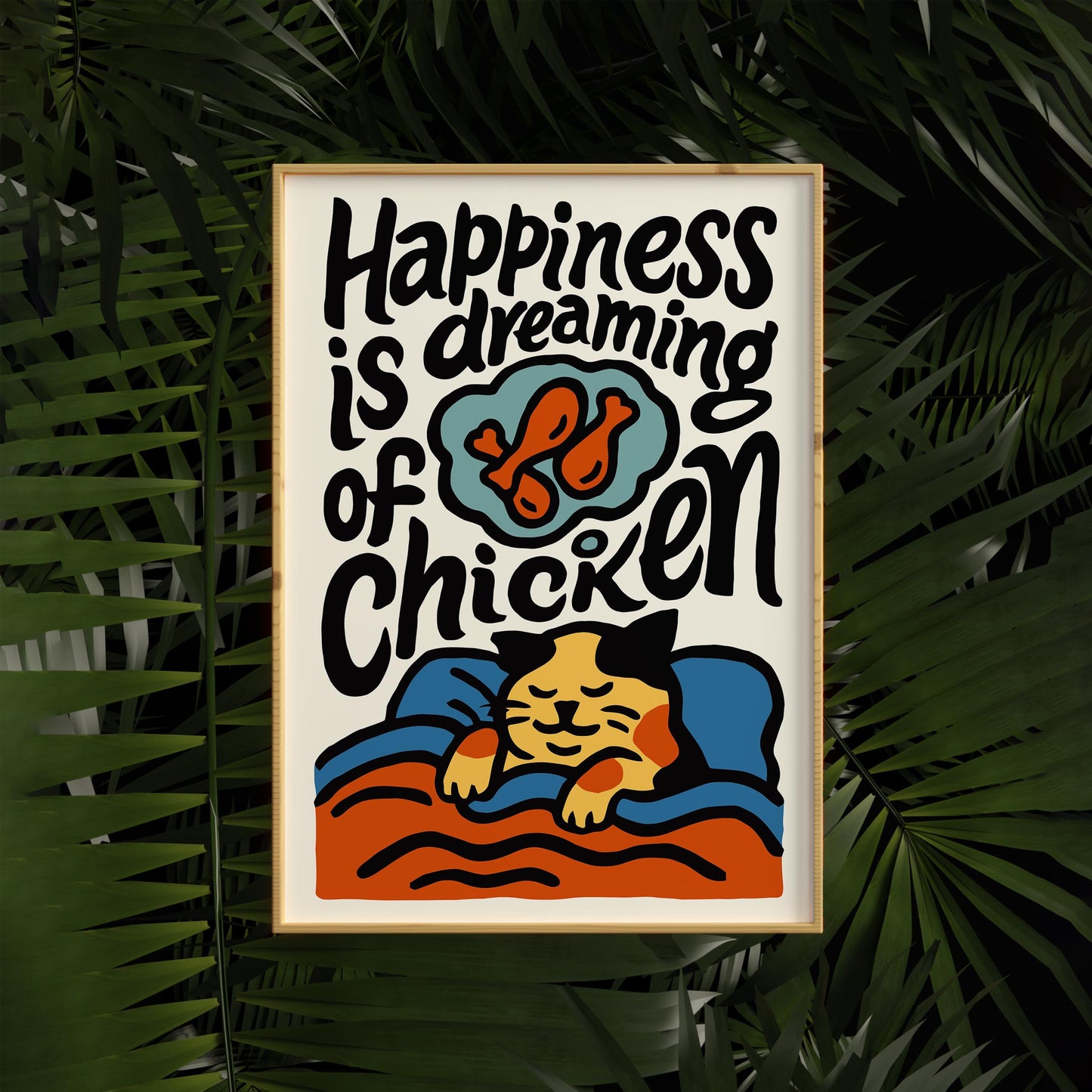 Funny Chicken Dream Poster
