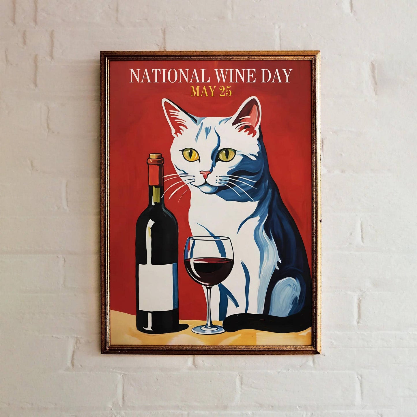 National Wine Day Cute Poster