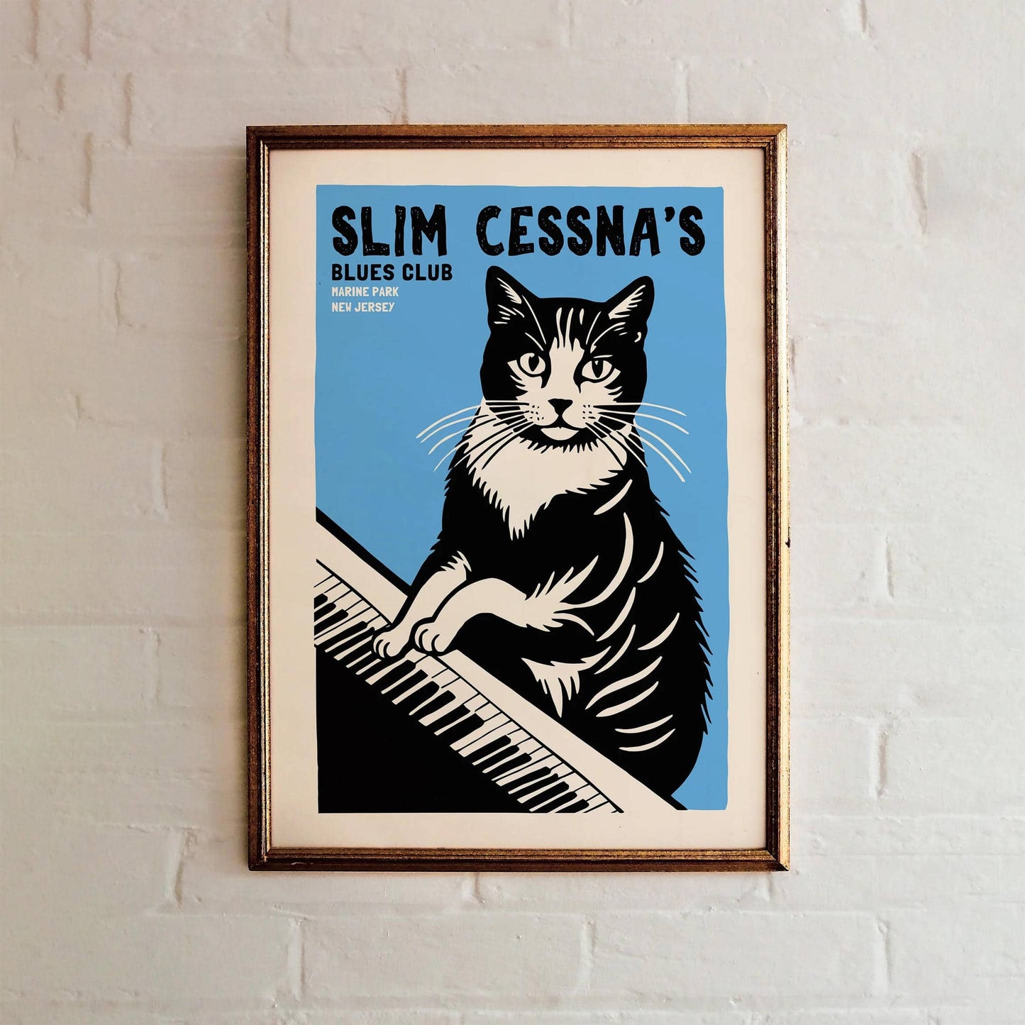 Slim Cessna's Blues Club Poster - HypeSheriff