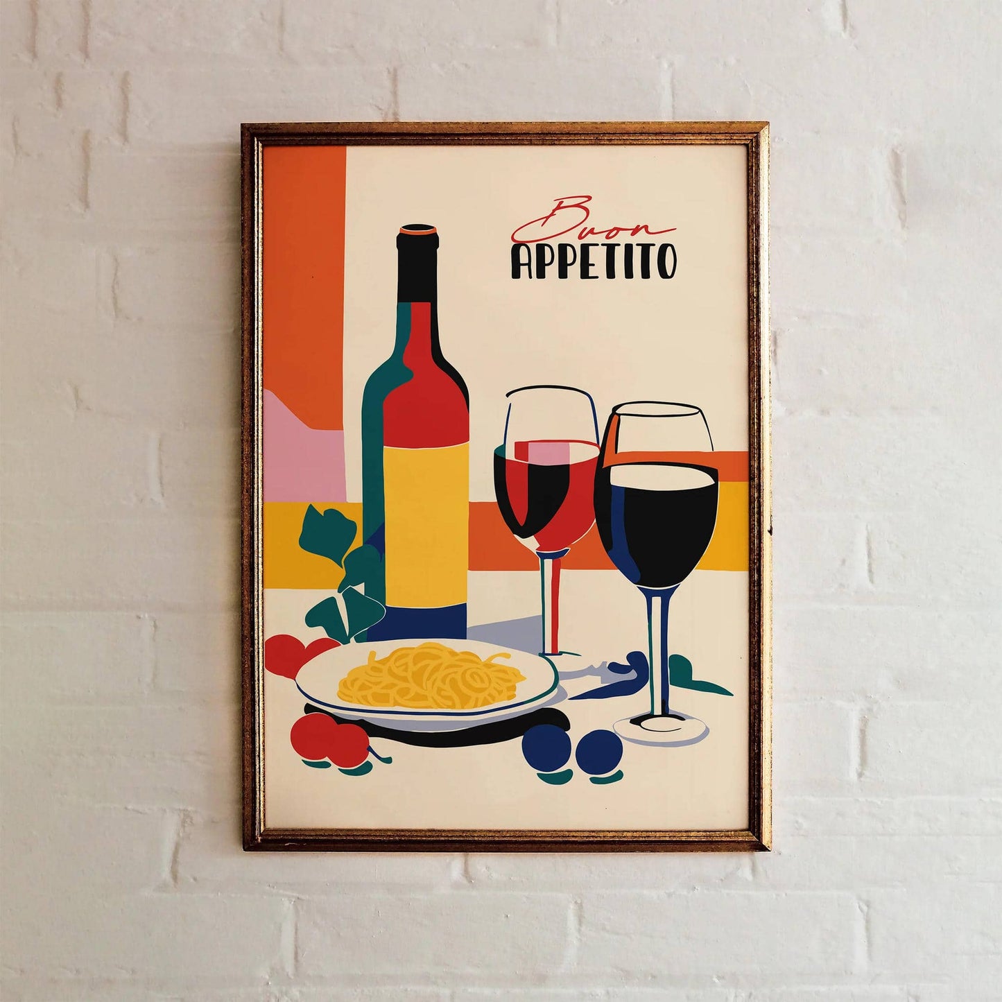 Buon Appetito, Italian Kitchen Art Print - HypeSheriff