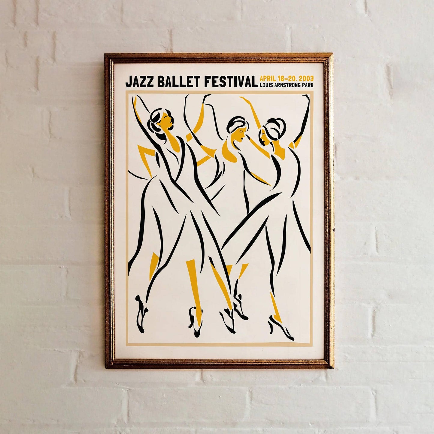 Jazz Ballet Festival 2003 Retro Poster - HypeSheriff