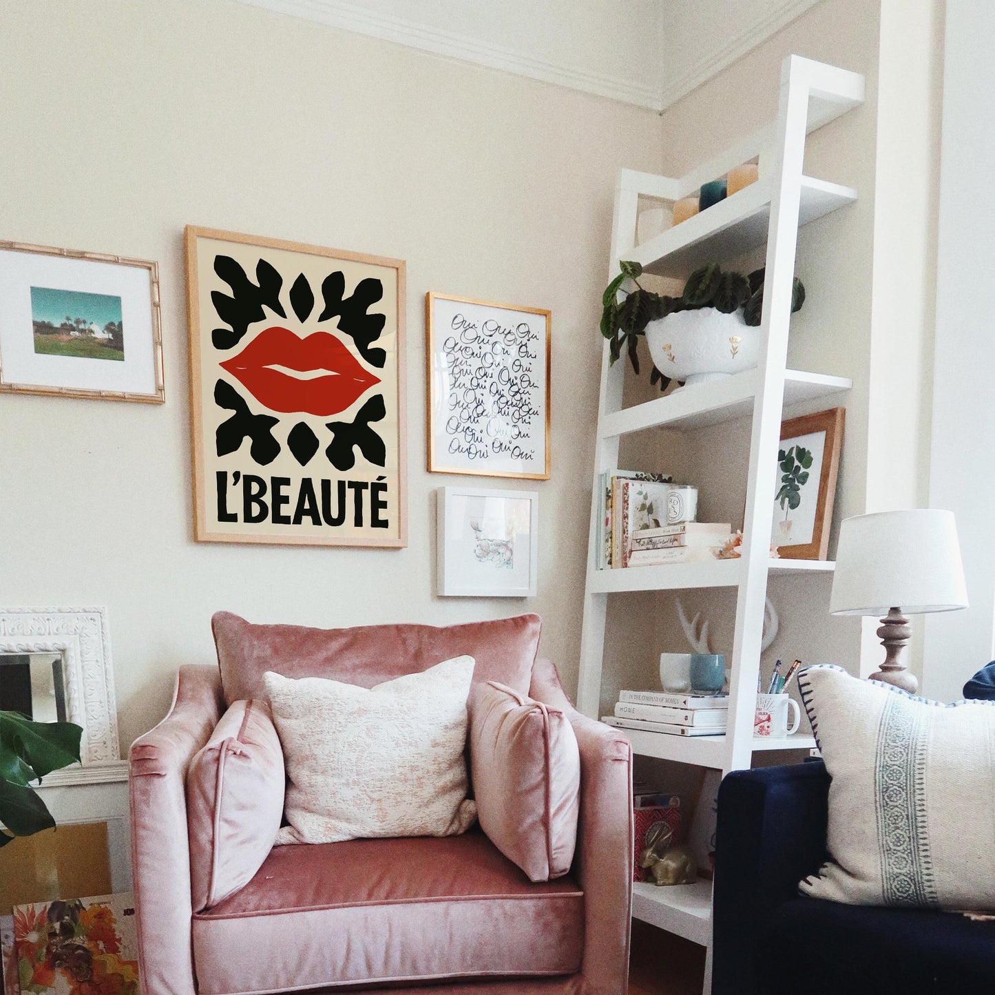 L Beaute Lips Poster Print