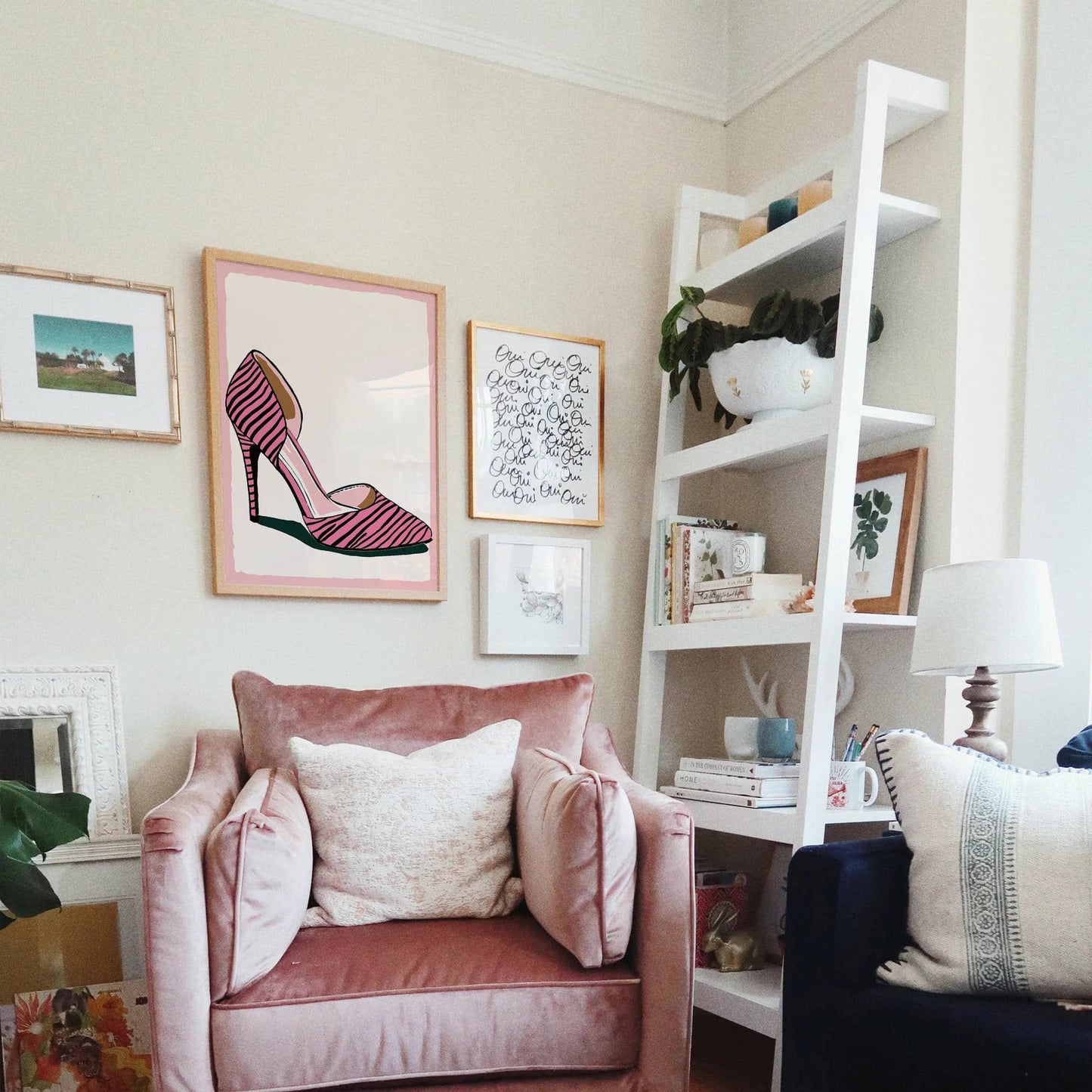 Zebra Heels Fashion Wall Art Print